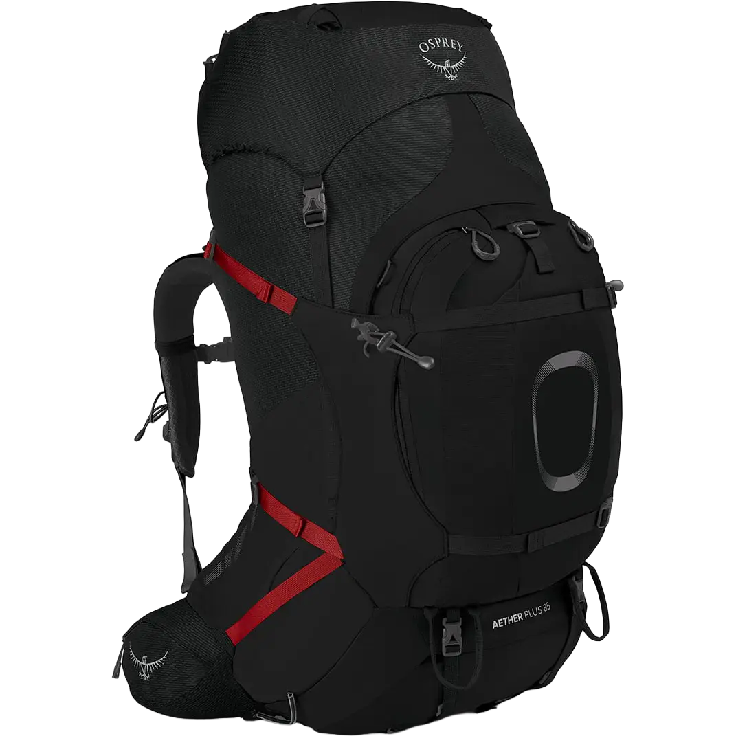 Osprey Aether Plus 85 rygsæk - Black - L/XL - Store rygsække