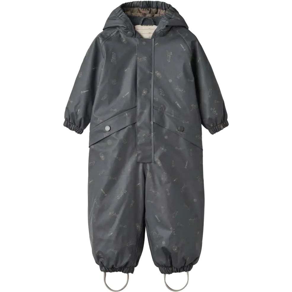 Wheat Thermo Rainsuit Aiko Kids flyverdragt - Ink Pocket Treasures - 92/2y - Flyverdragter til børn