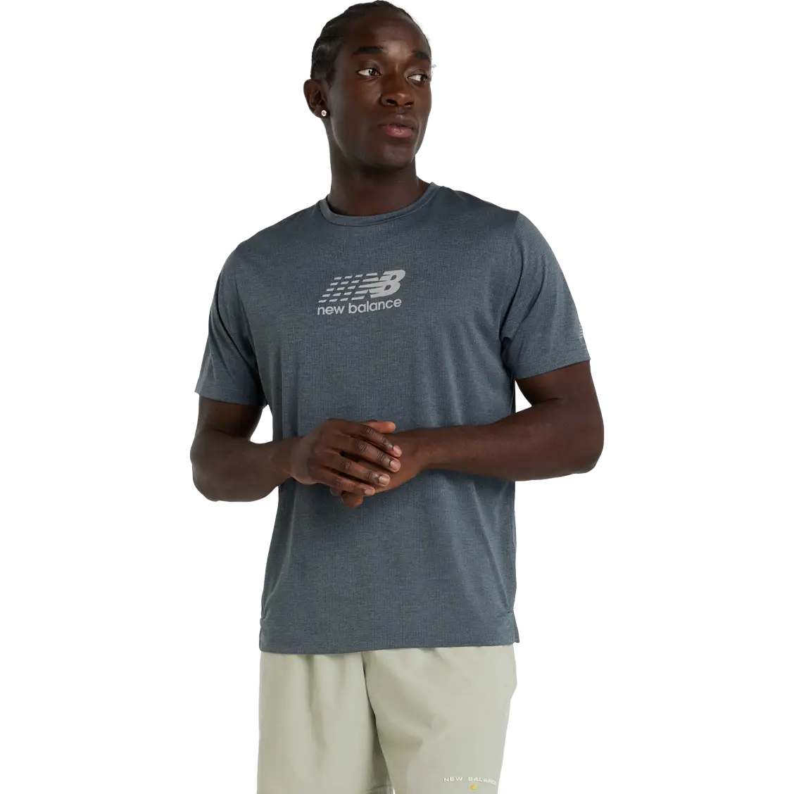 New Balance Athletics Reflective Graphic T-shirt Men - Graphite - M - Kortærmet T-shirts