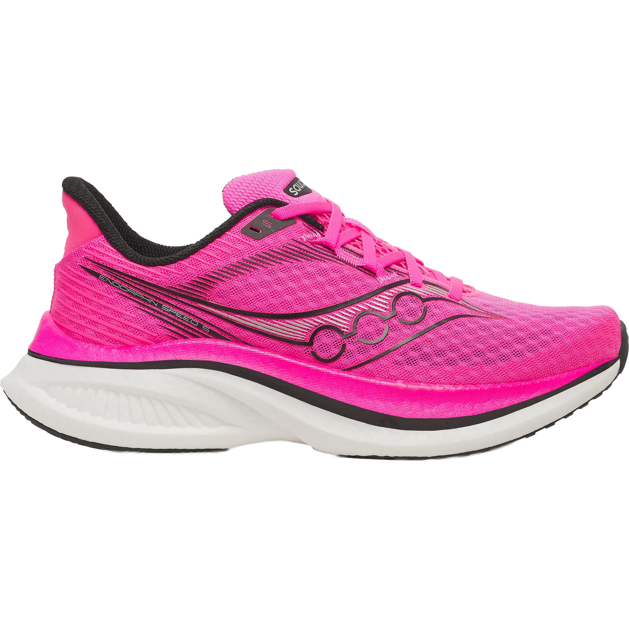 Saucony Endorphin Speed 5 Men - Shock/Black - US9,5/UK8,5/43 - Mængdetræningssko