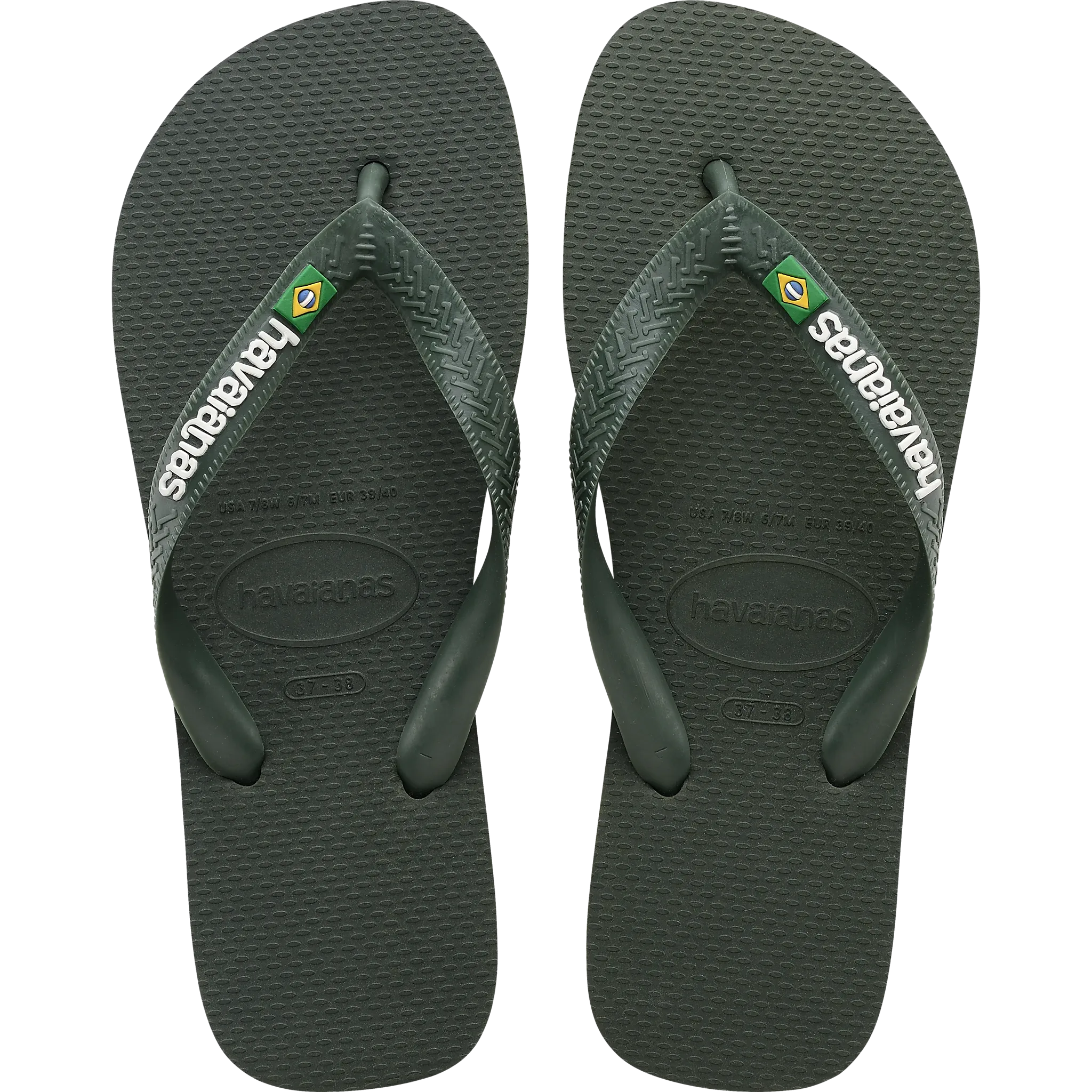 Brasil Logo Flip Flops Men