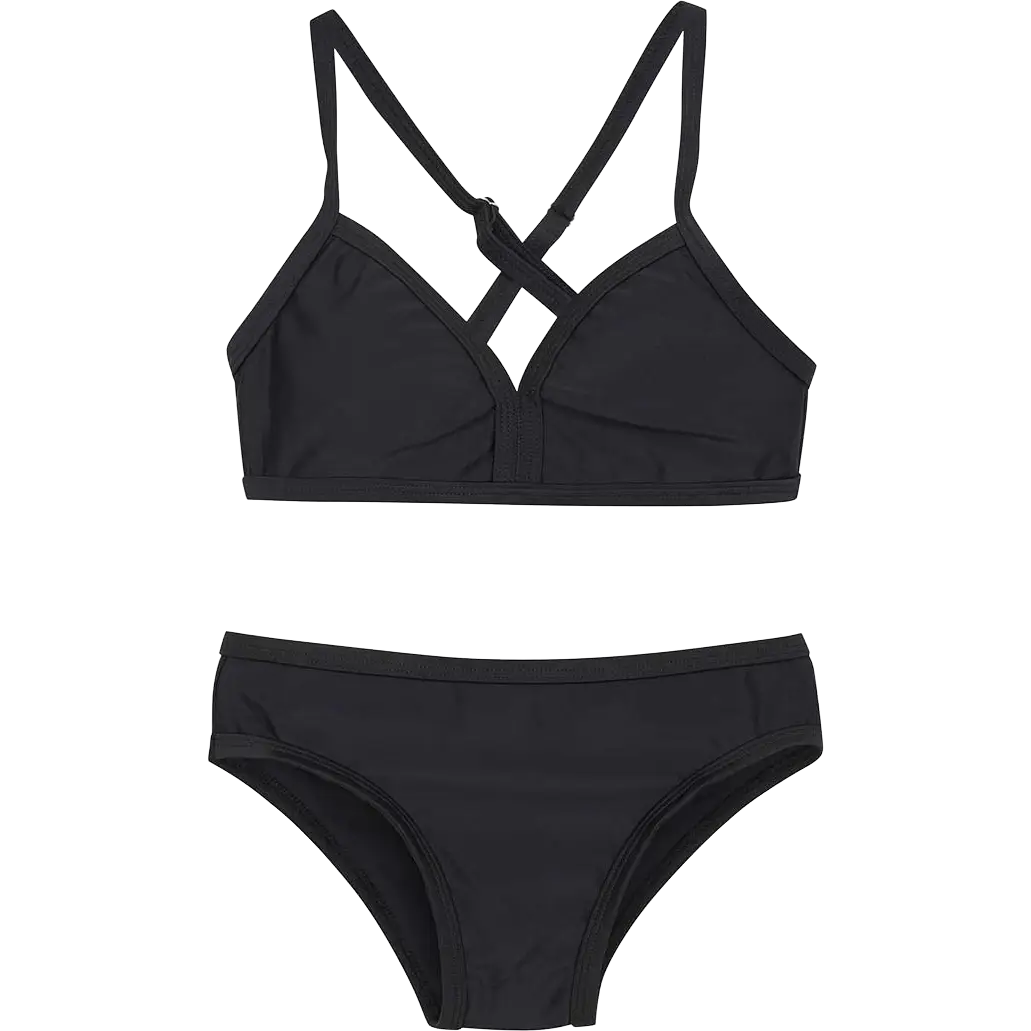 Color Kids Bikini - Black - 110 - Bikini til børn