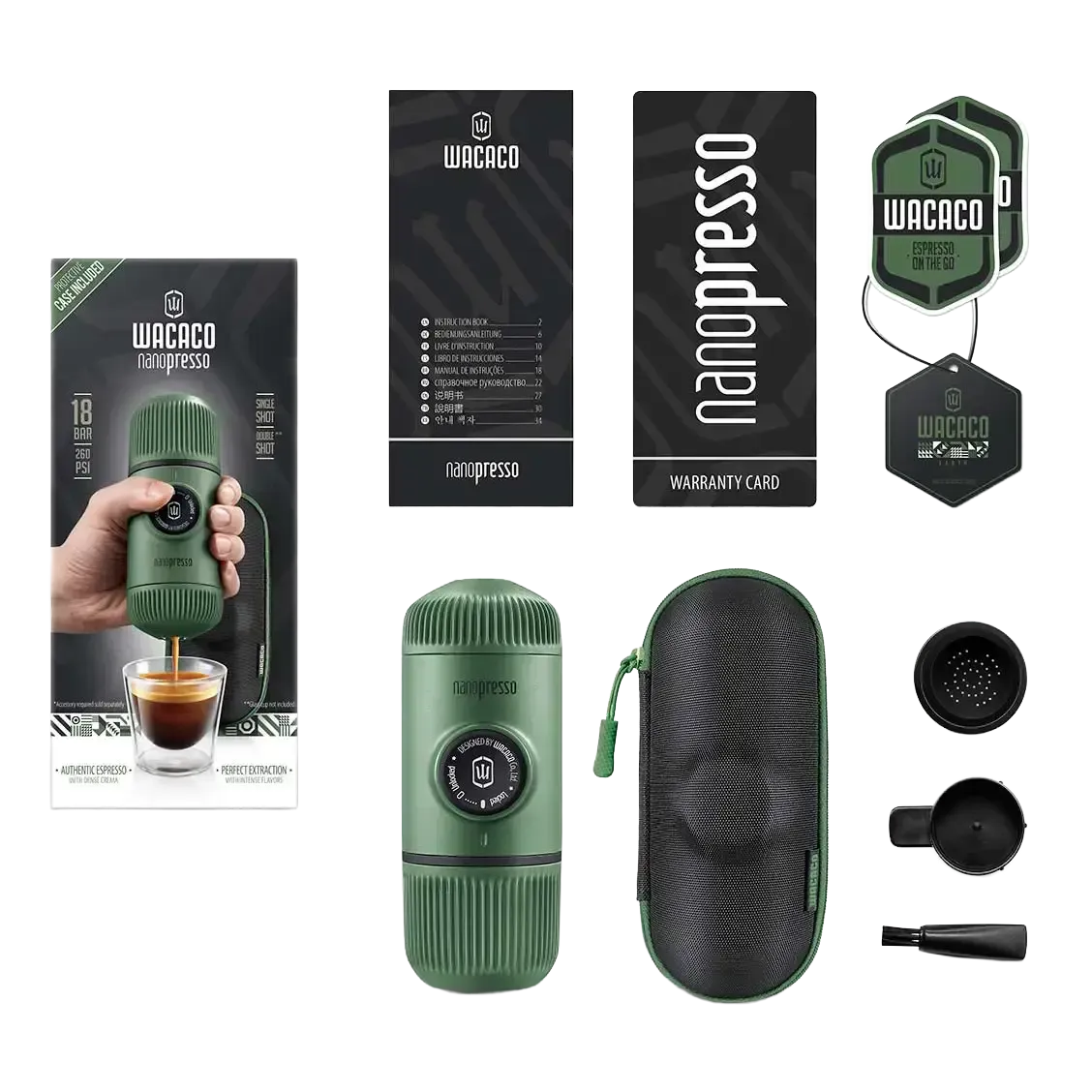 Nanopresso Espressobryggare + Fodral