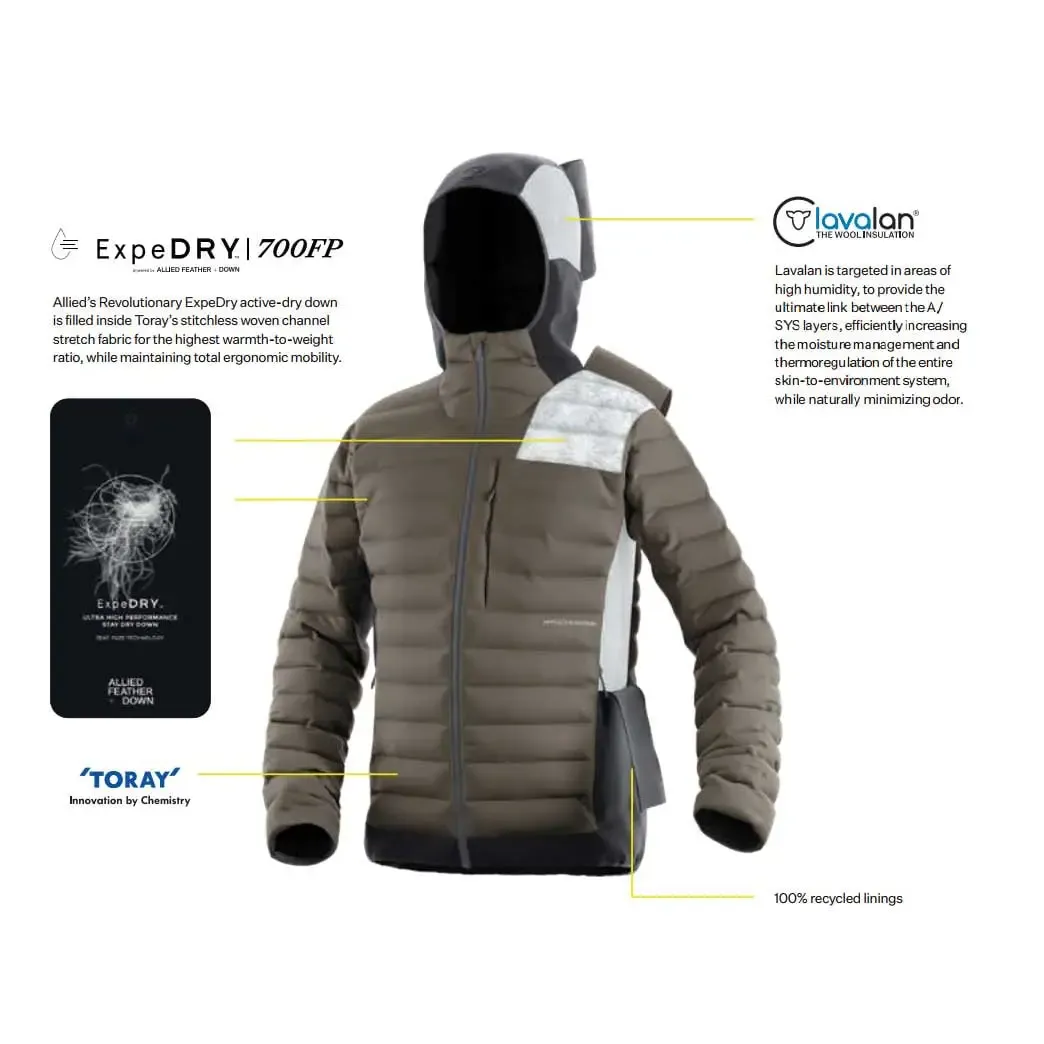 Divide Fusion Stretch Hoodie Men dunjakke