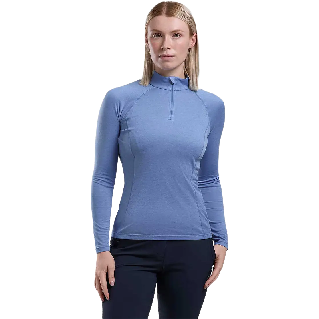 Montane Dart Zip Neck Women løbetrøje - Cornflower - UK16/EUR44/US12/XL - Tynde trøjer