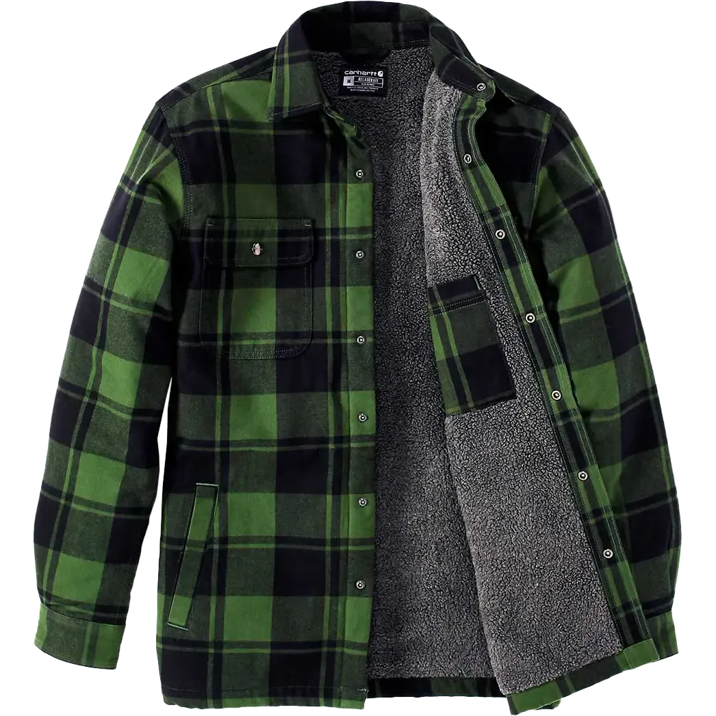 Flannel Sherpa-Lined Shirt Jacket Men skjorte/jakke