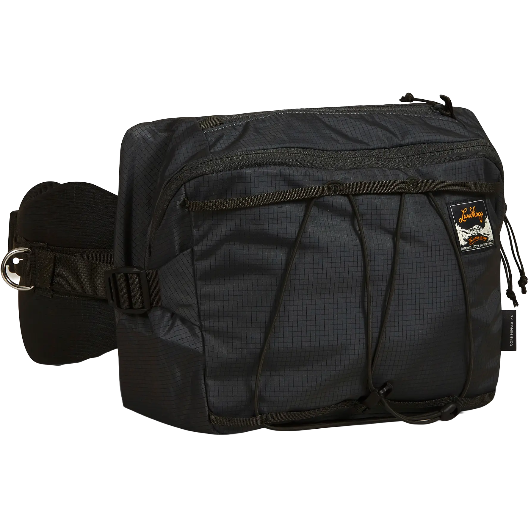 Lundhags Core Hippak 7 L bæltetaske - Black - One size - Bæltetasker