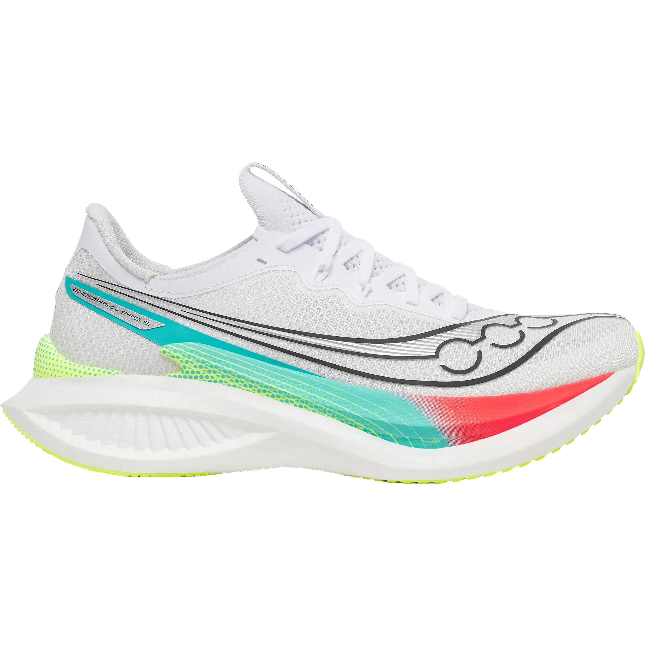 Saucony Endorphin Pro 5 Men - White/Multi - US9,5/UK8,5/43 - Konkurrence løbesko