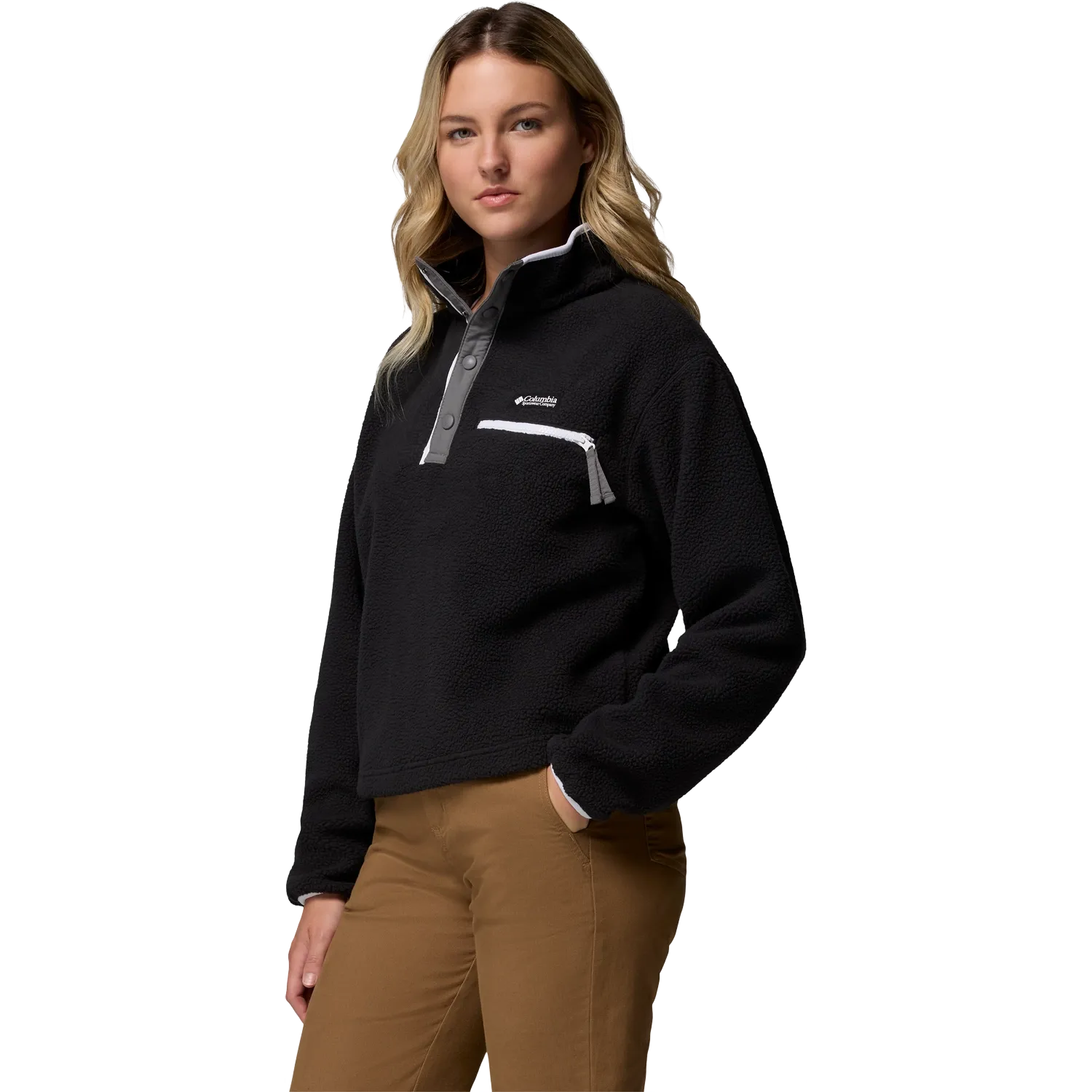Helvetia II Cropped Half Snap Fleece Wom