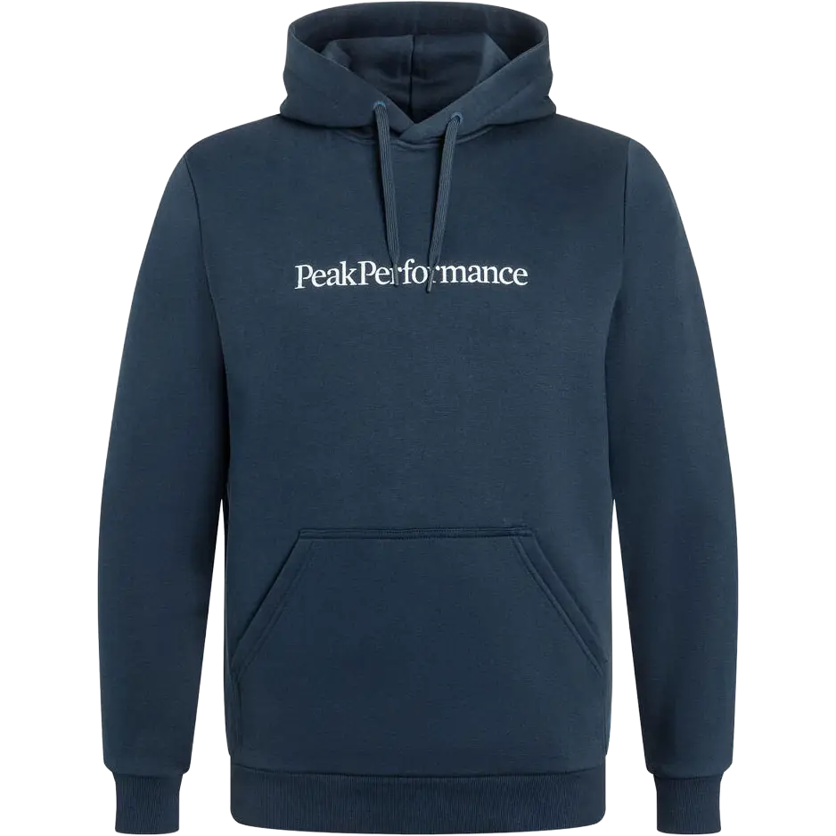 Peak Performance Big Logo Hood Men hættetrøje - Blue Shadow - S