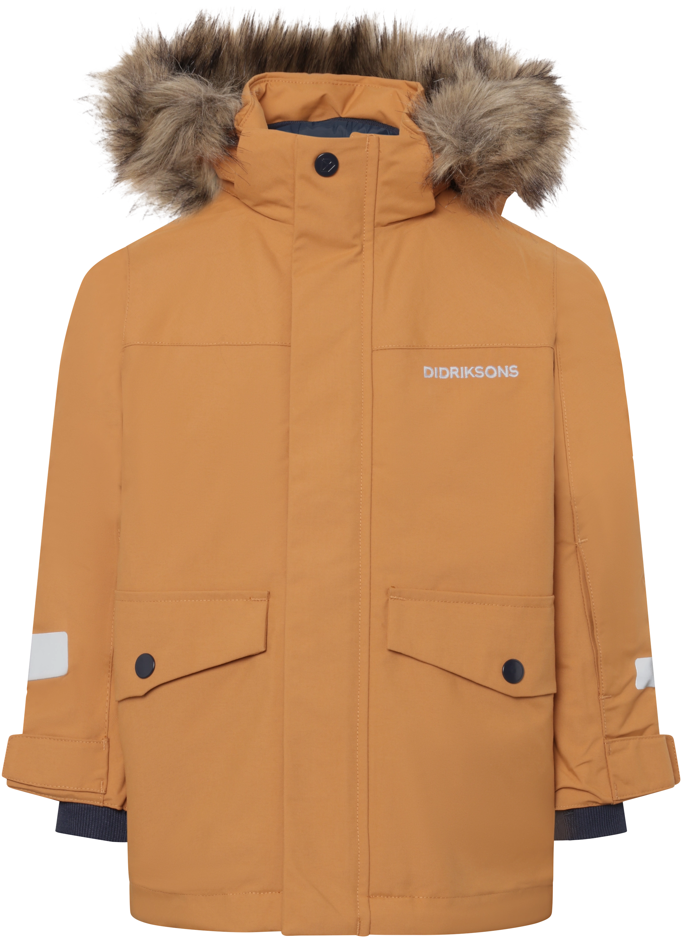Didriksons Bjärven Kids Parka 4 vinterjakke - Almond Tree - 130 cm - Vinterjakker til børn
