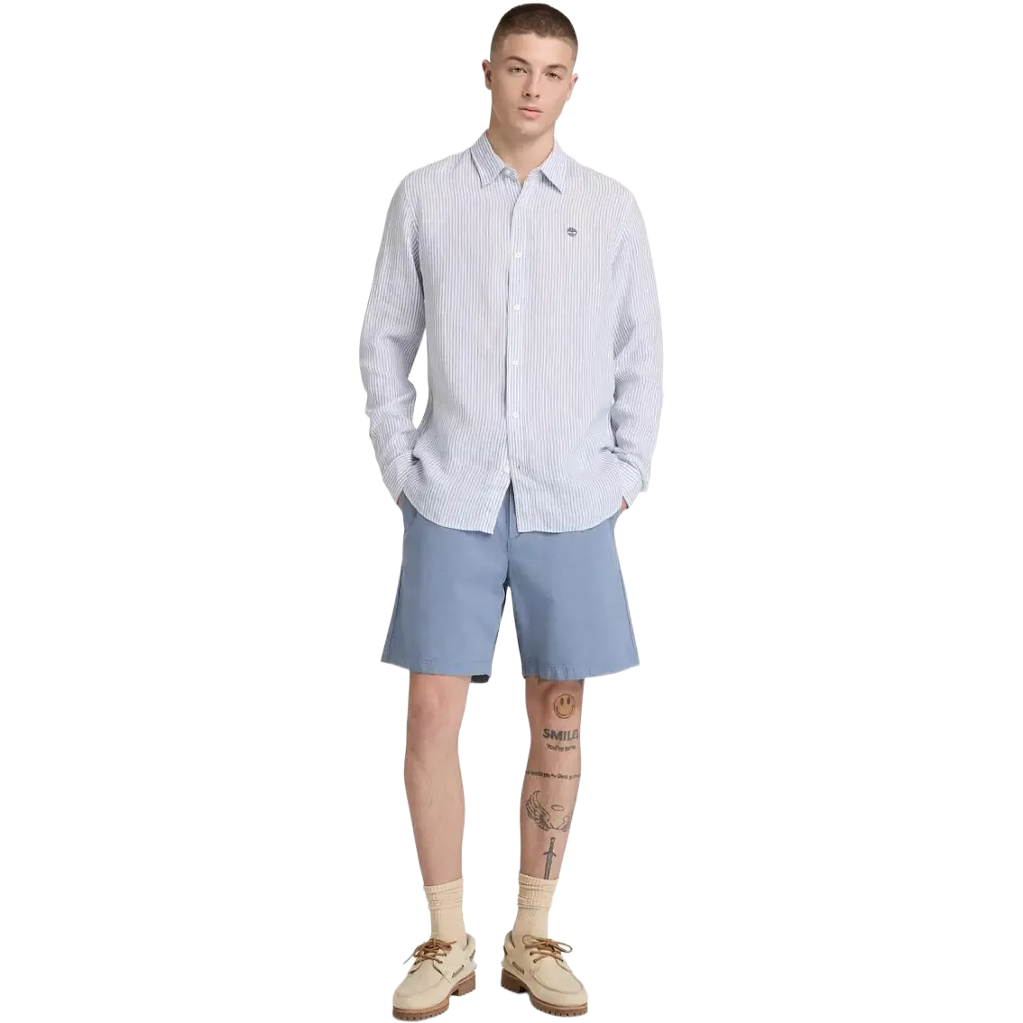 Mill Brook Linen Striped Shirt Reg Men