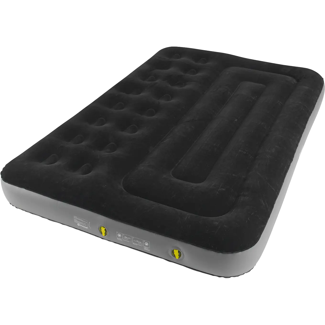 Outwell Classic Double Two Chamber luftmadras - Black - One size - Luftmadrasser