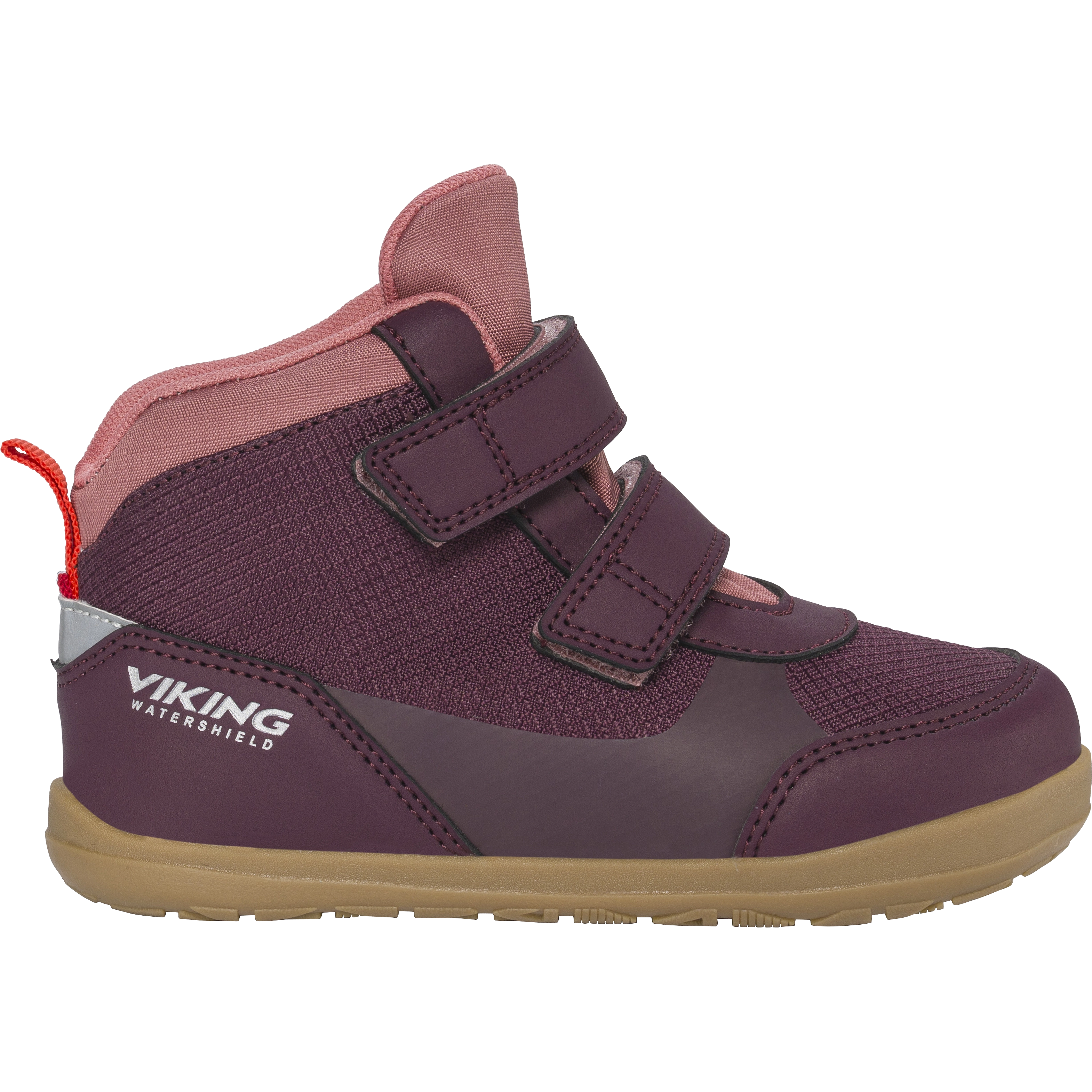 Viking Aspen Barefoot Mid WP 2V - Plum - 29 - Vandtætte støvler til børn