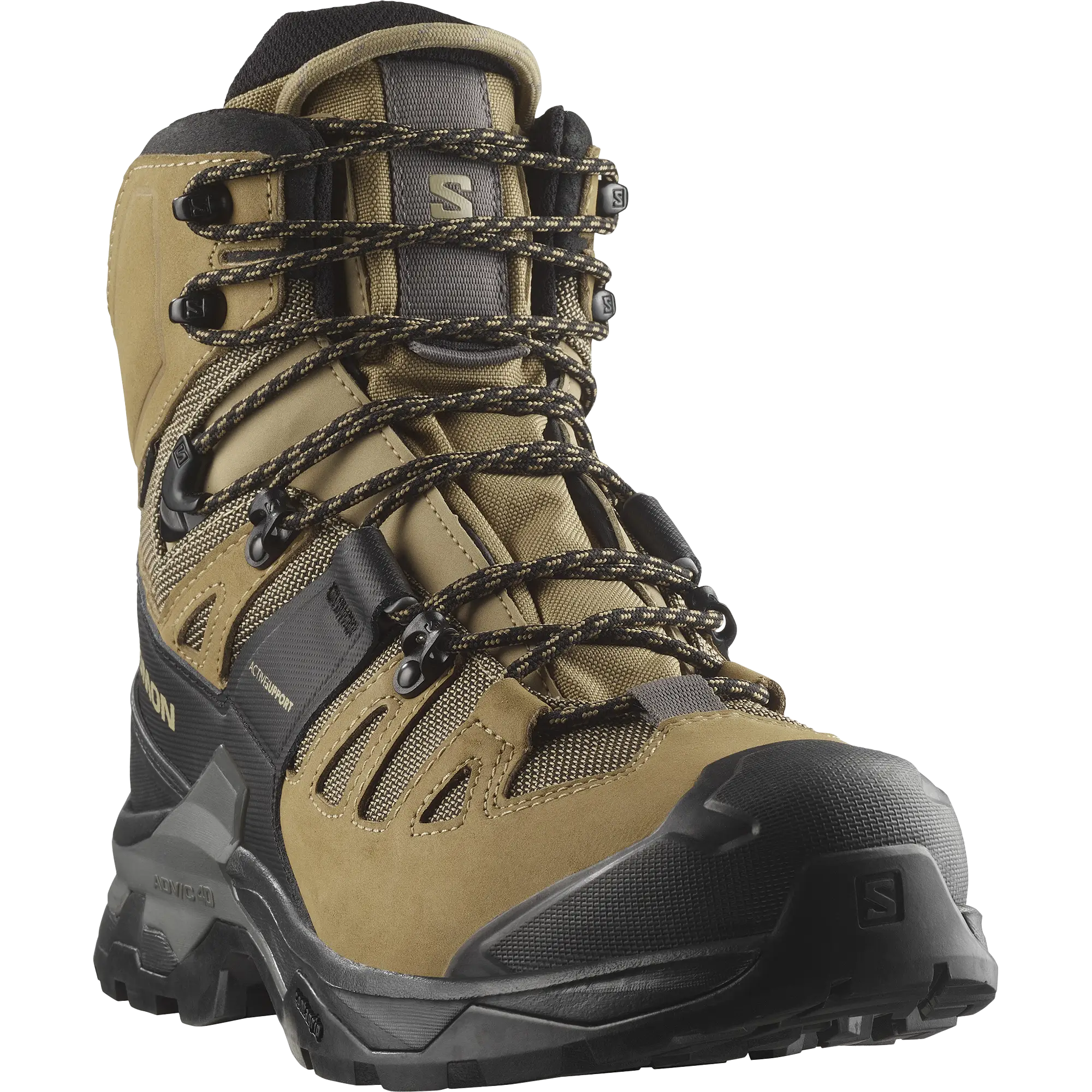 Salomon Quest 4D GTX M Vandrestøvle - Kelp/Black/Castlerock - UK 9,5/EU 44 - Vandrestøvler