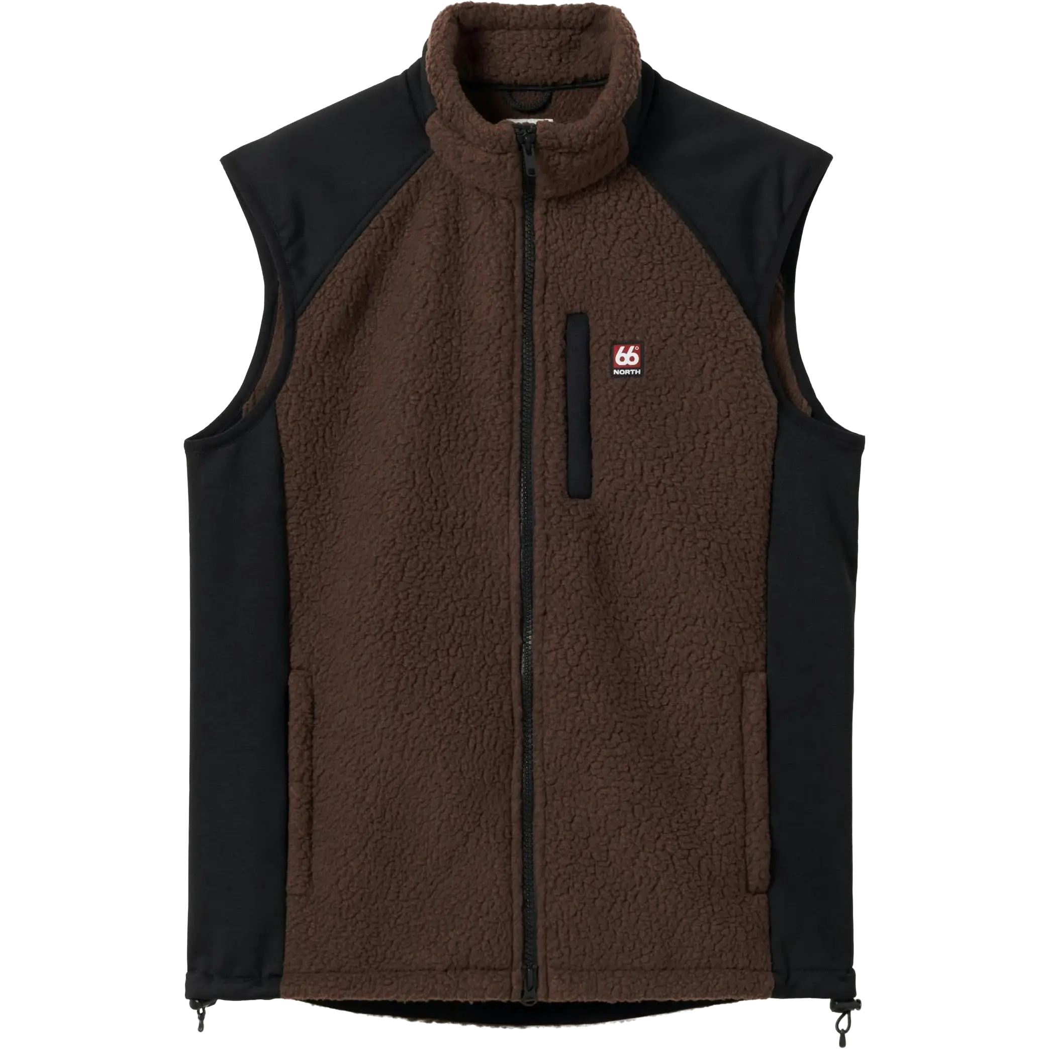 66°North Tindur Shearling Vest Men - Blood Bay - M - Veste