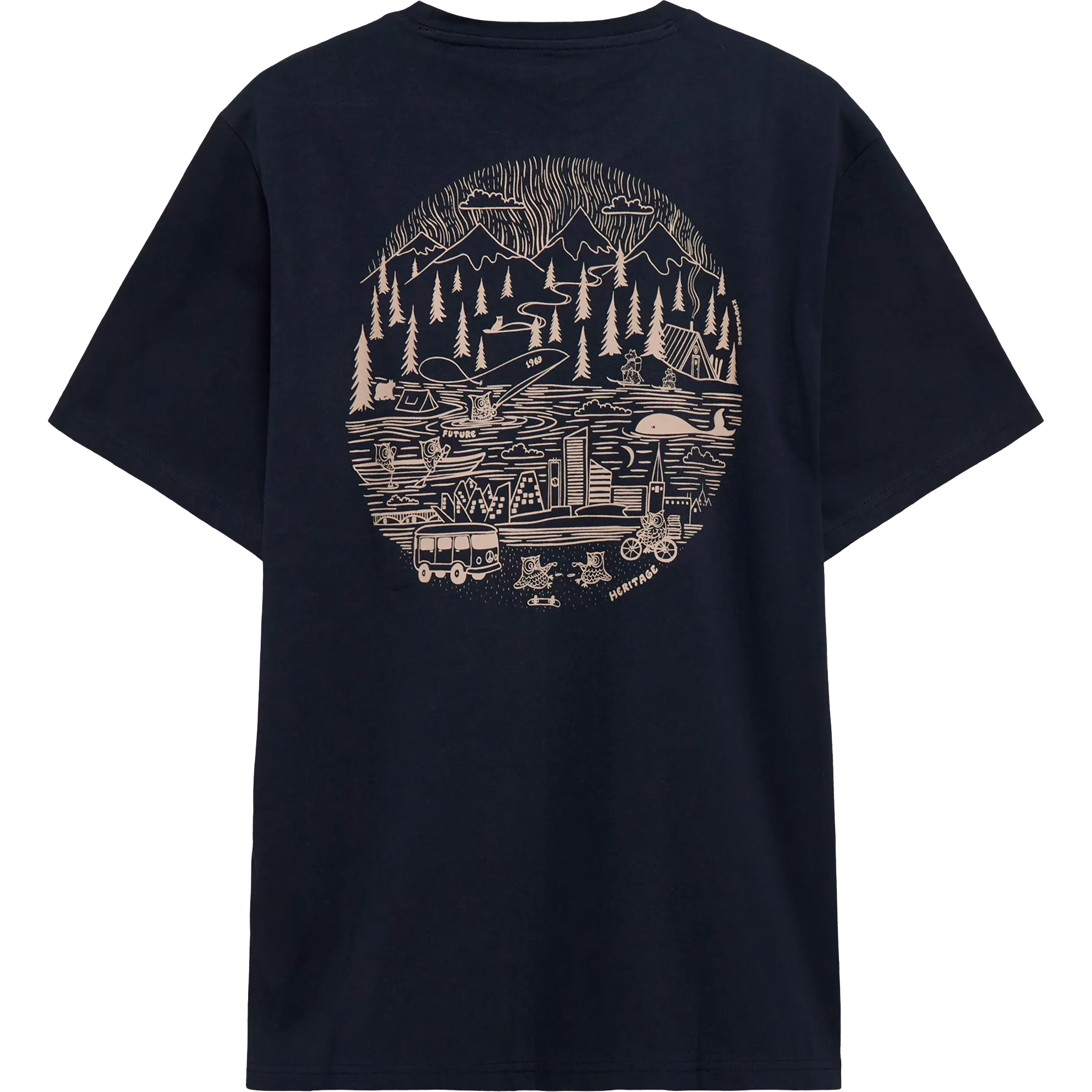 Back Print T-shirt Men