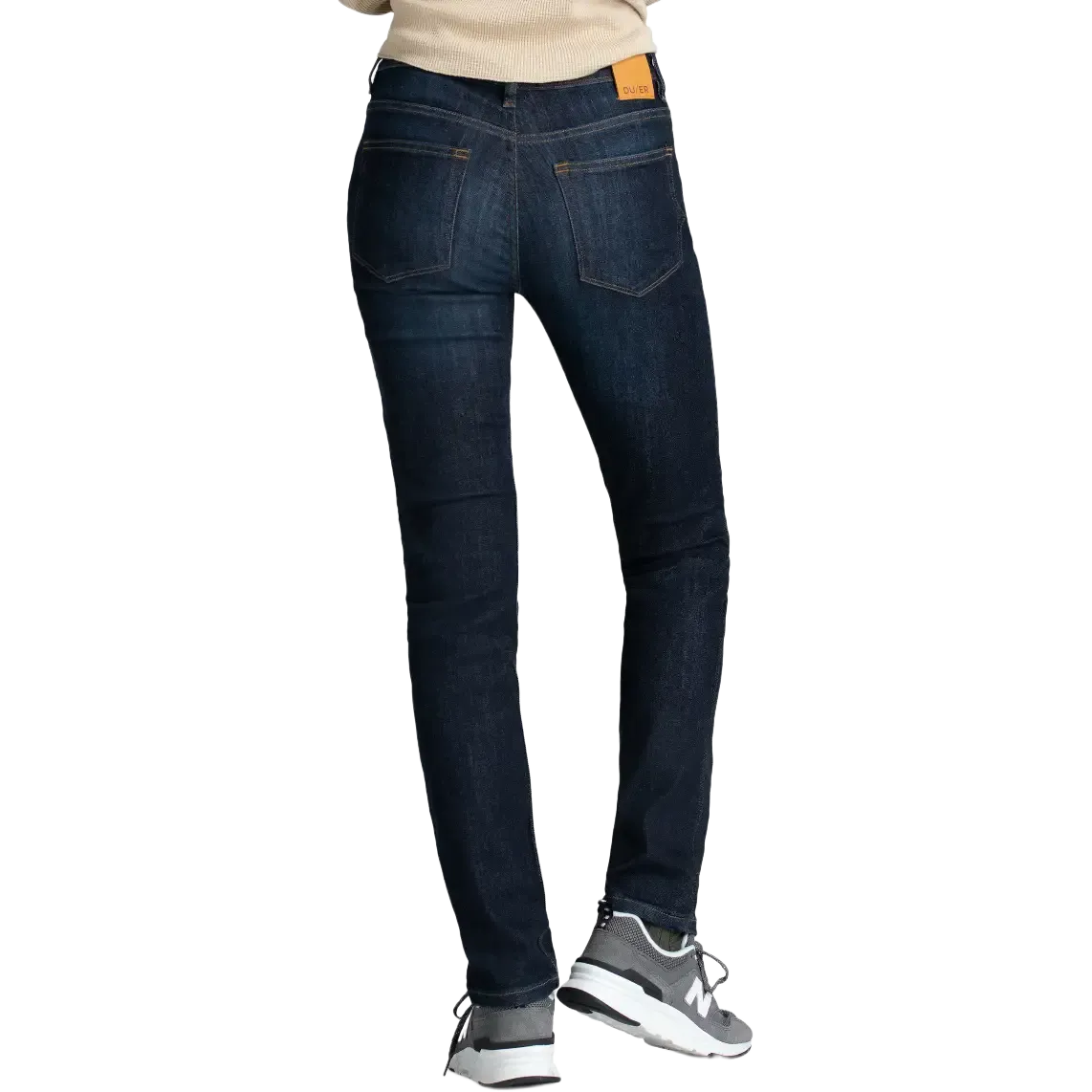 Performance Denim Pant Women Slim Straight 32" damebukser