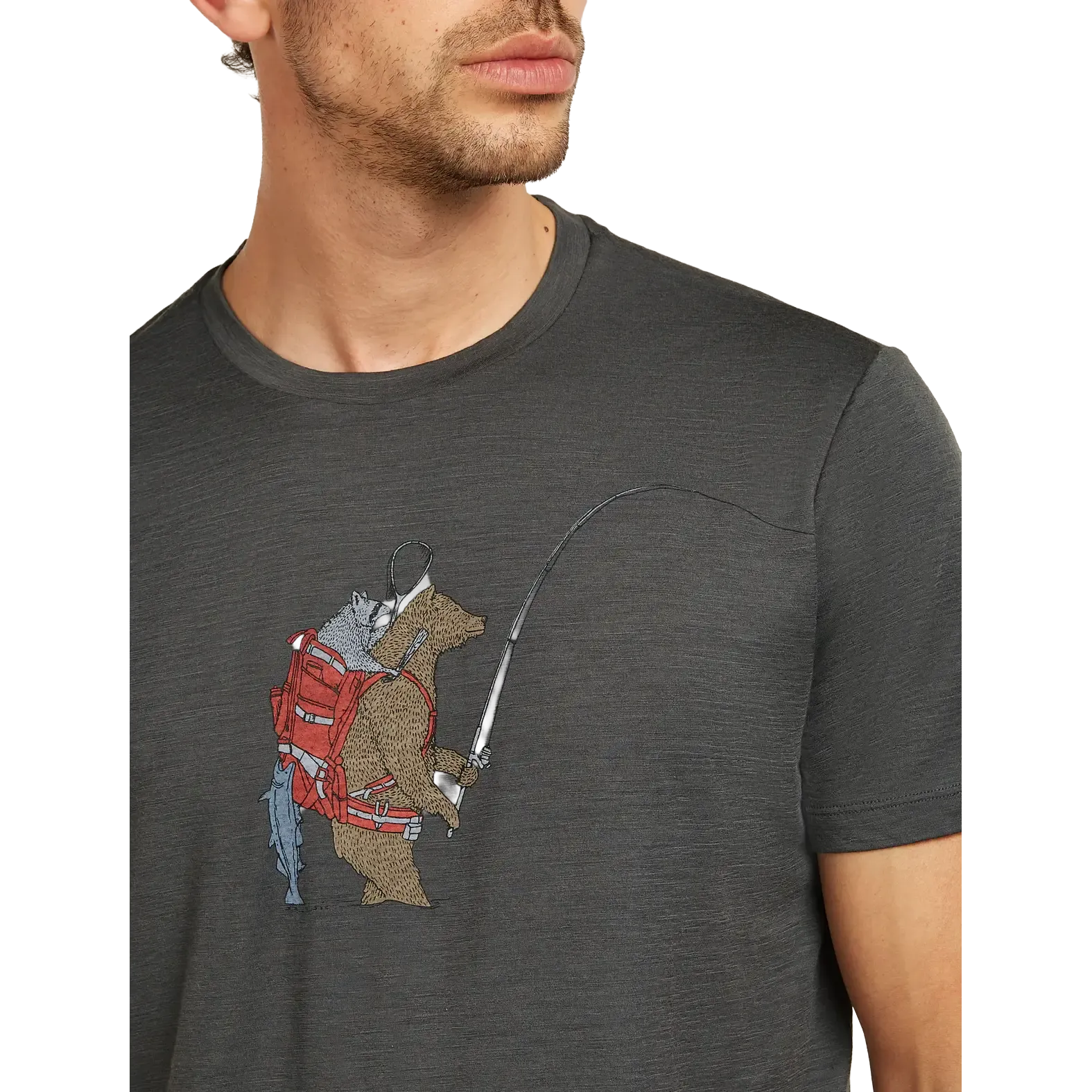 Tech Lite SS Tee Bear Catch Men
