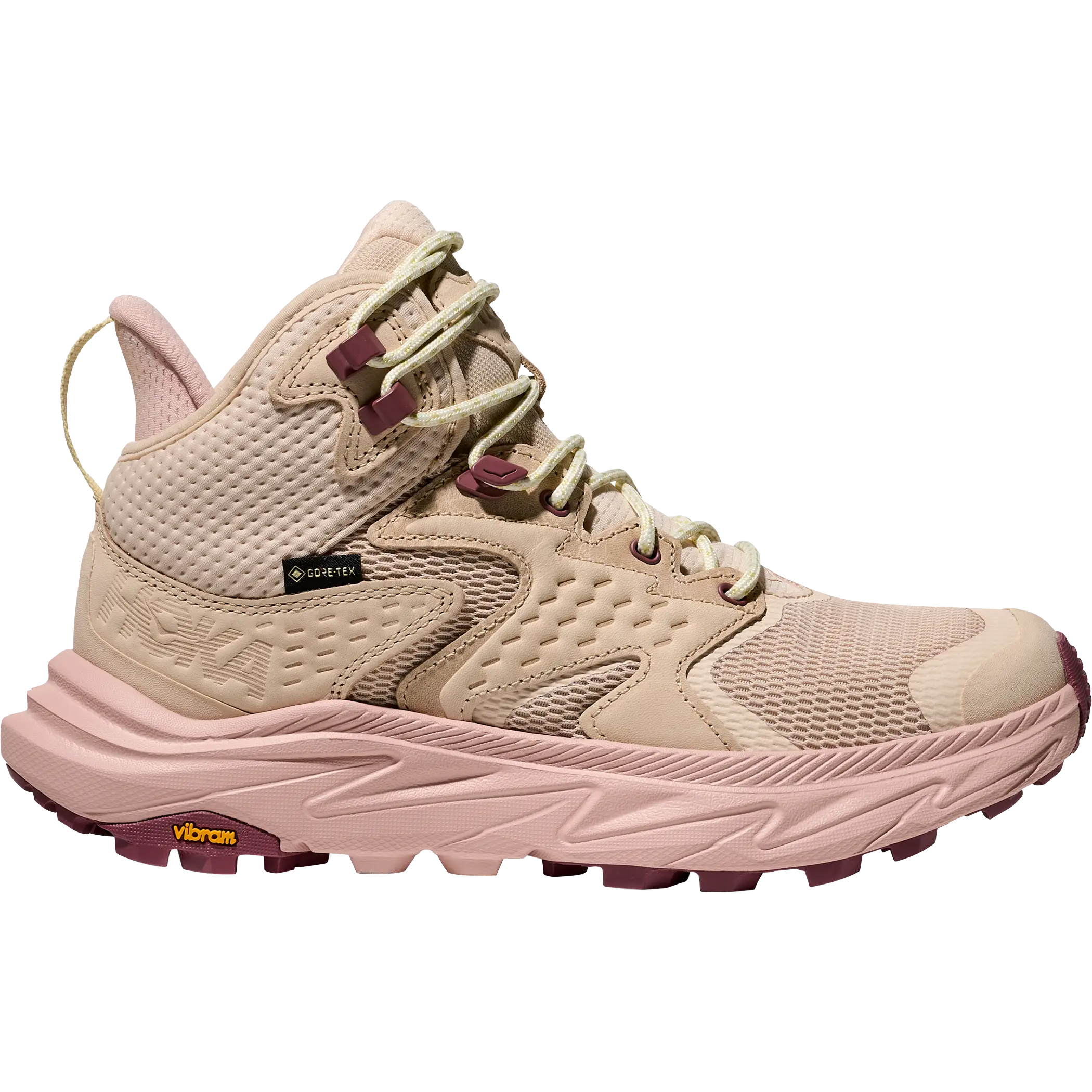 HOKA One One Anacapa 2 Mid GTX Women - Oak/Rose Latte - US6,5/UK5/38 - Vandtætte støvler