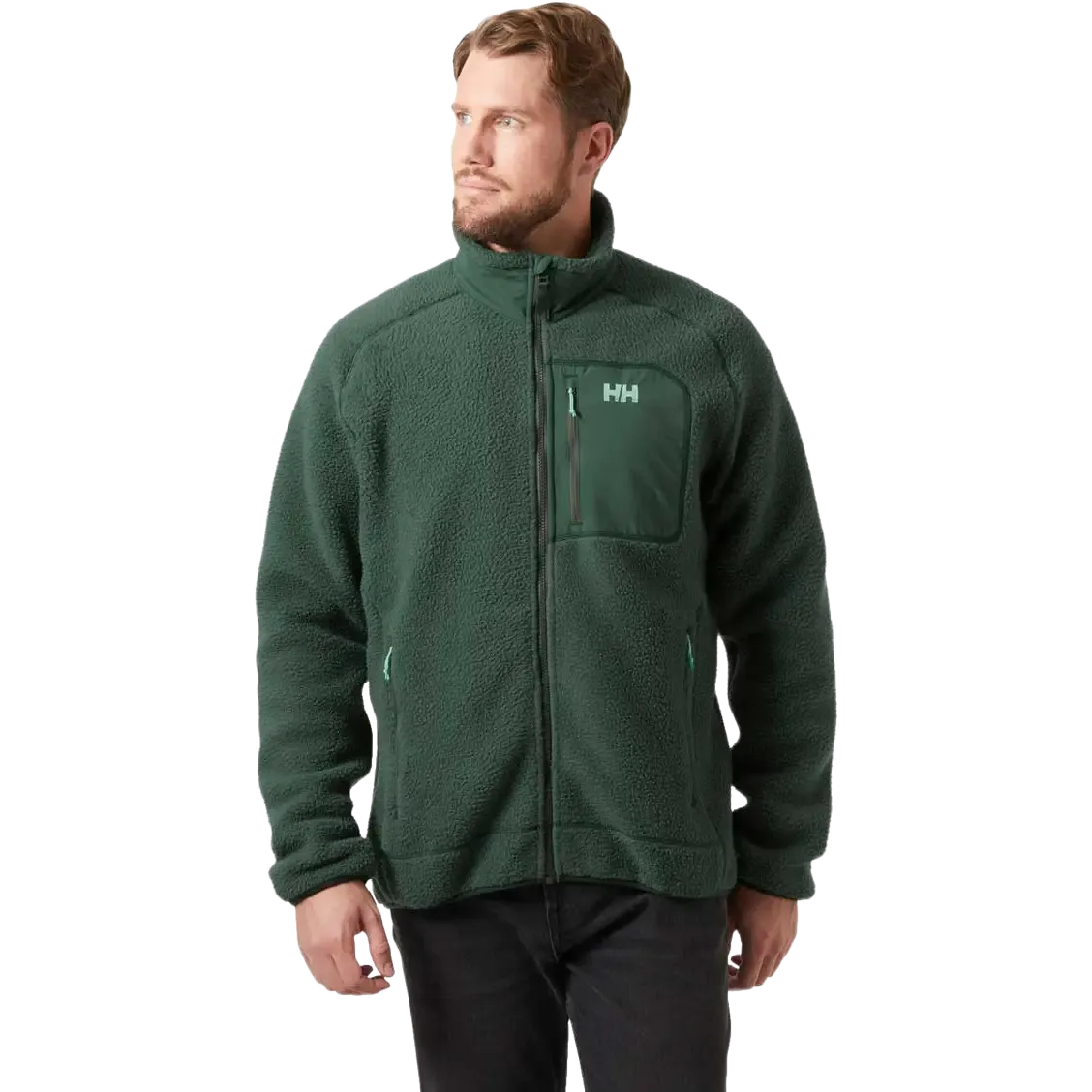 Panorama Pile Block Jacket Men fleece