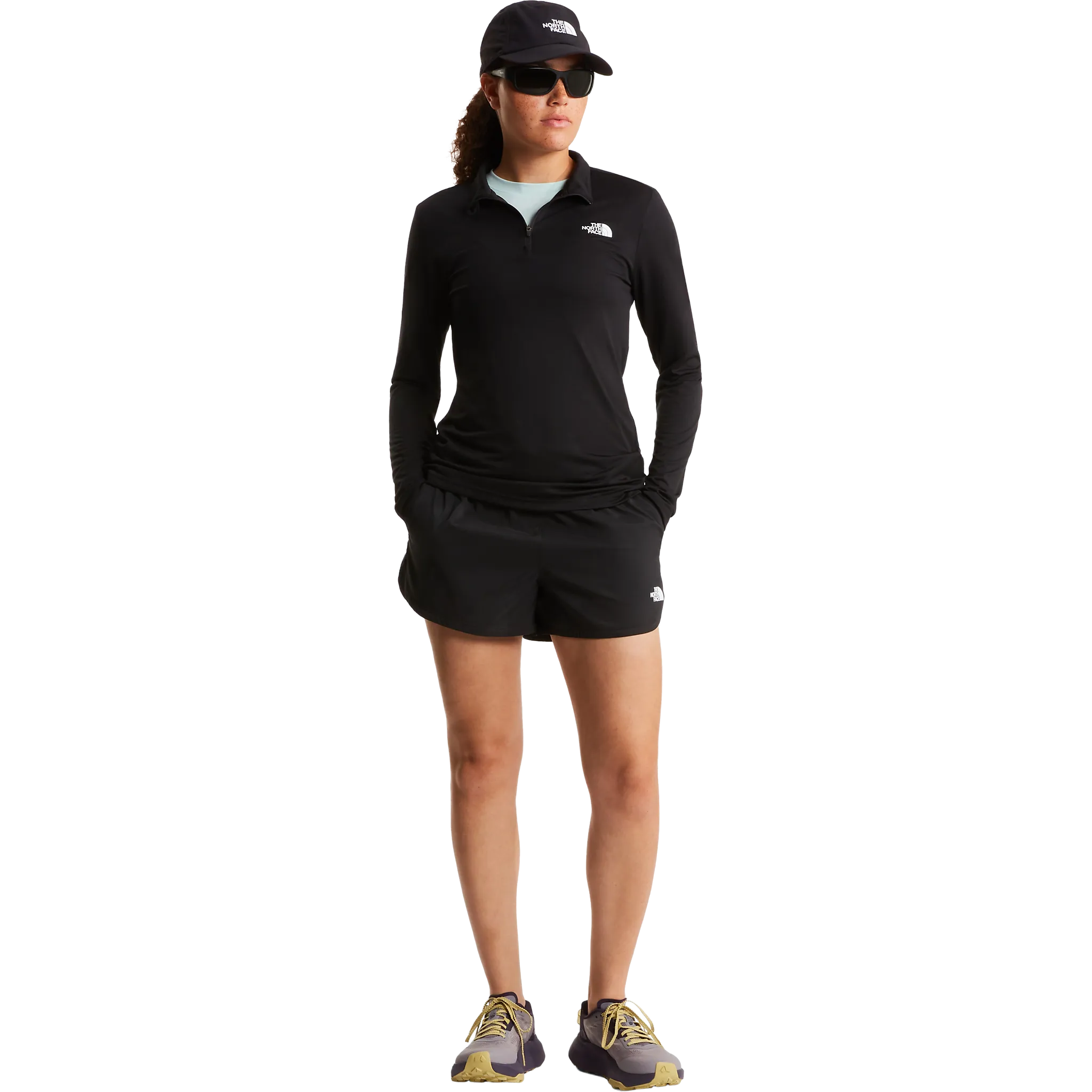 Flex 1/4 Zip Tee Slim Women