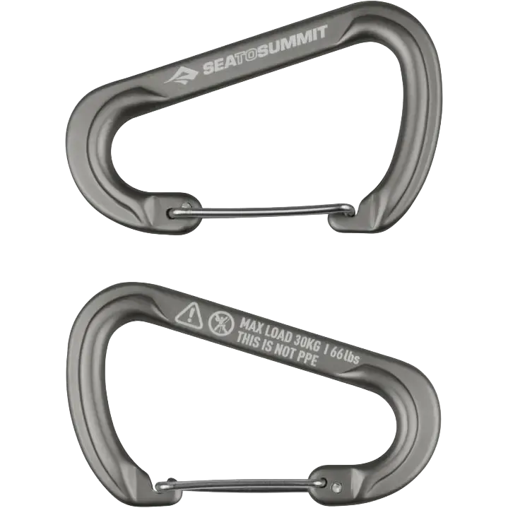 Accessory Carabiner Large Titanium 2-pack