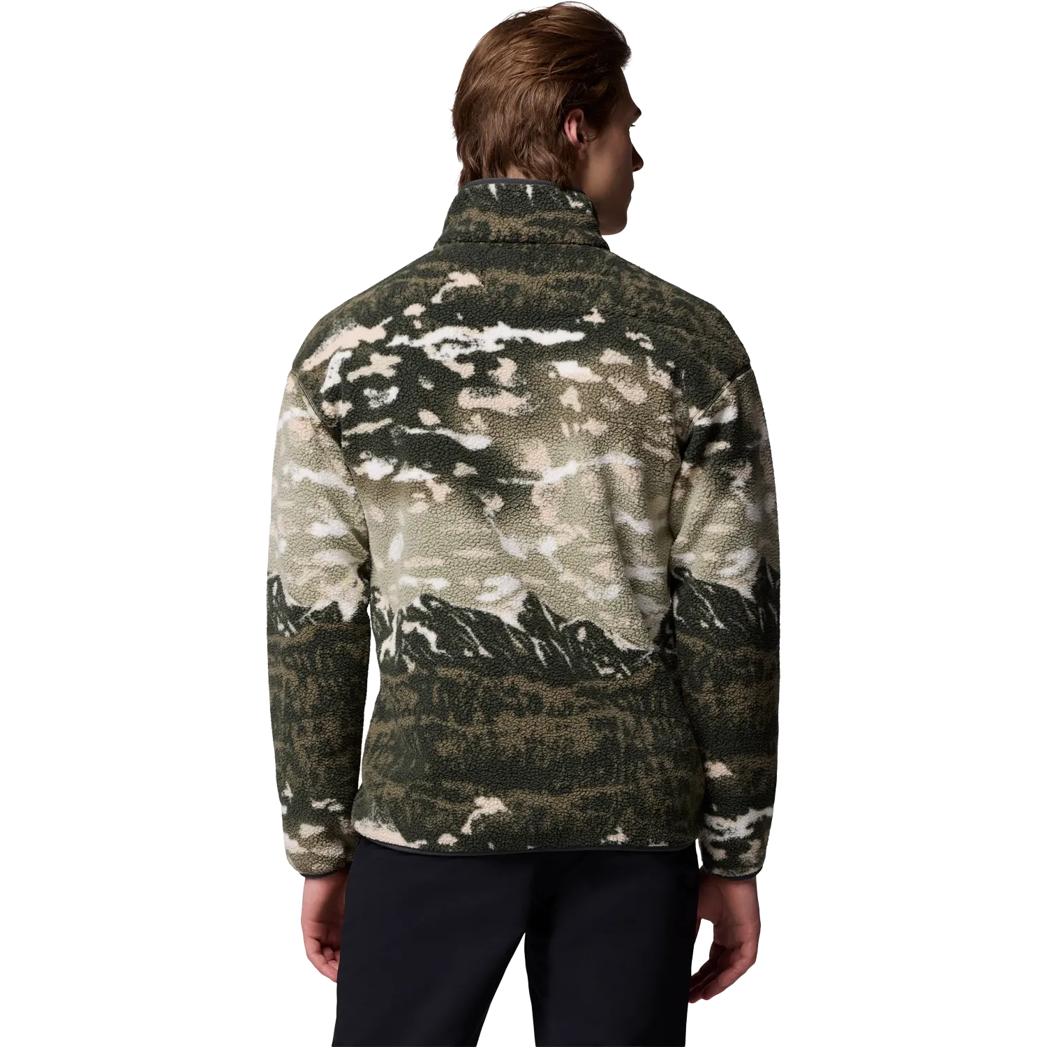 Helvetia II Printed Half Snap Fleece Herr