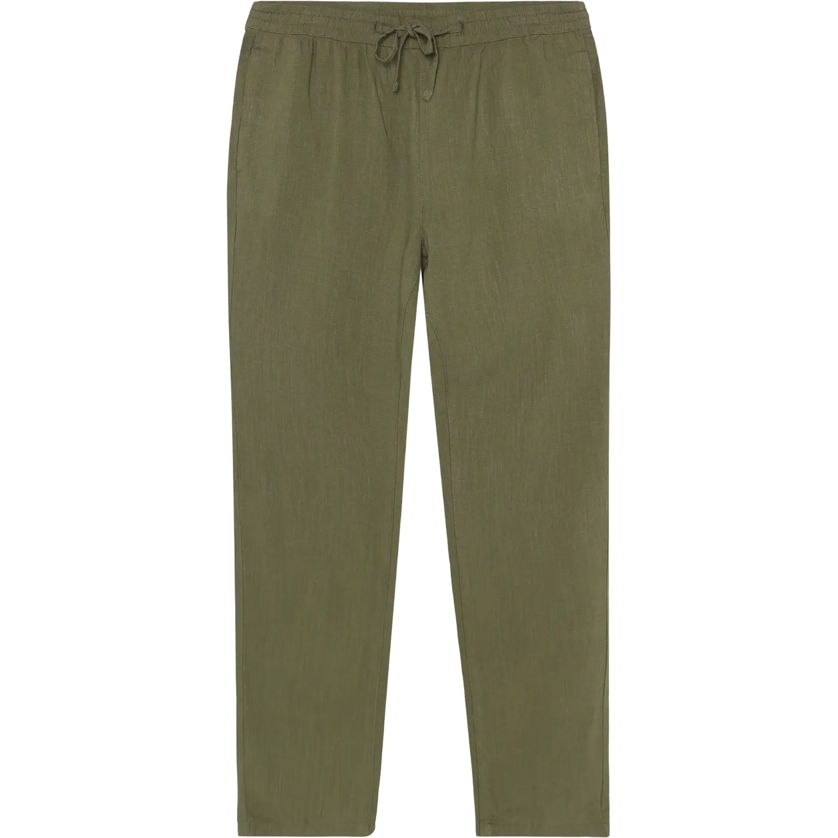 Knowledge Cotton Apparel Tim Linen-Mix Pant Men - Burned Olive - M - Hverdagsbukser