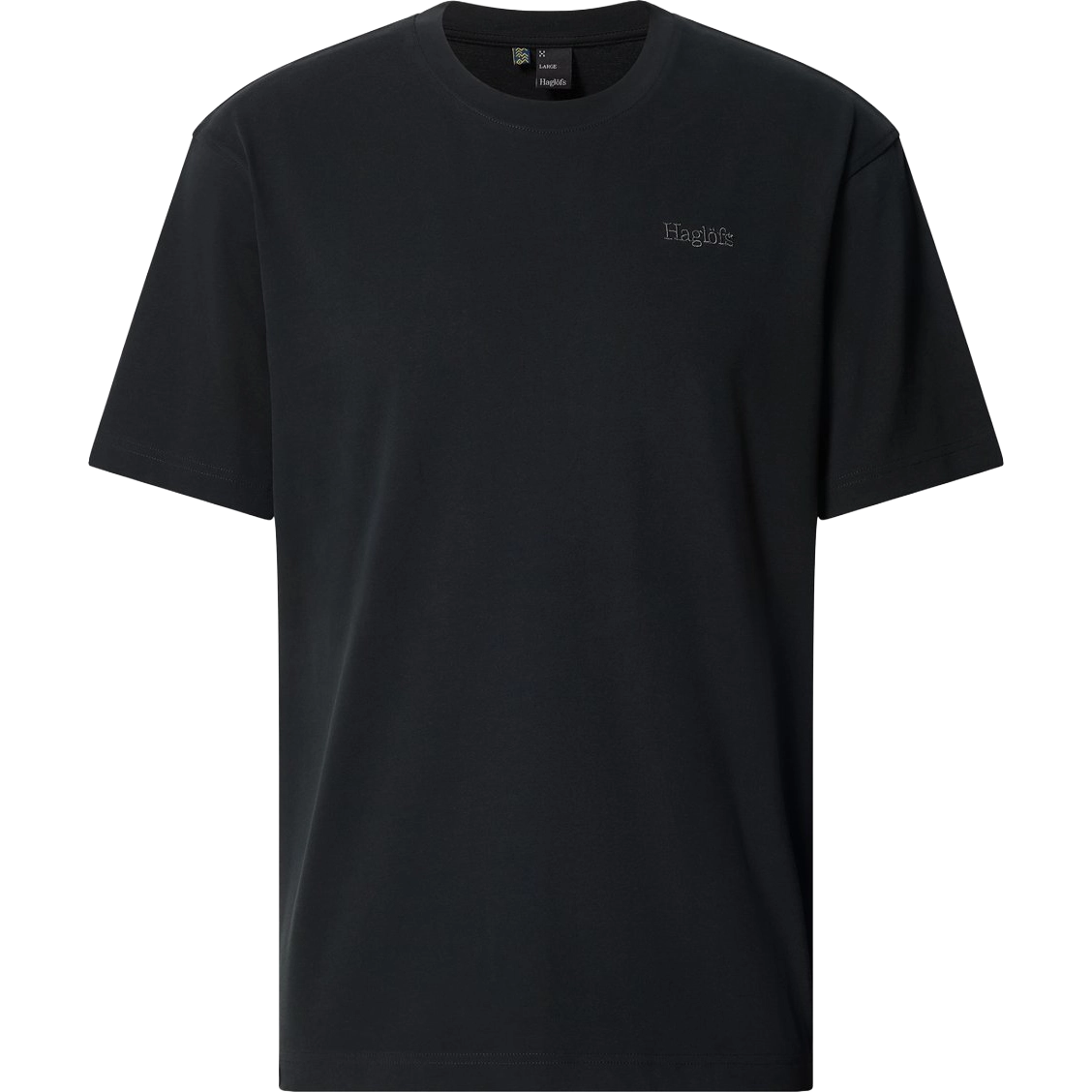 Haglöfs Tee Men herre-T-shirt - True Black - L - Kortærmet T-shirts
