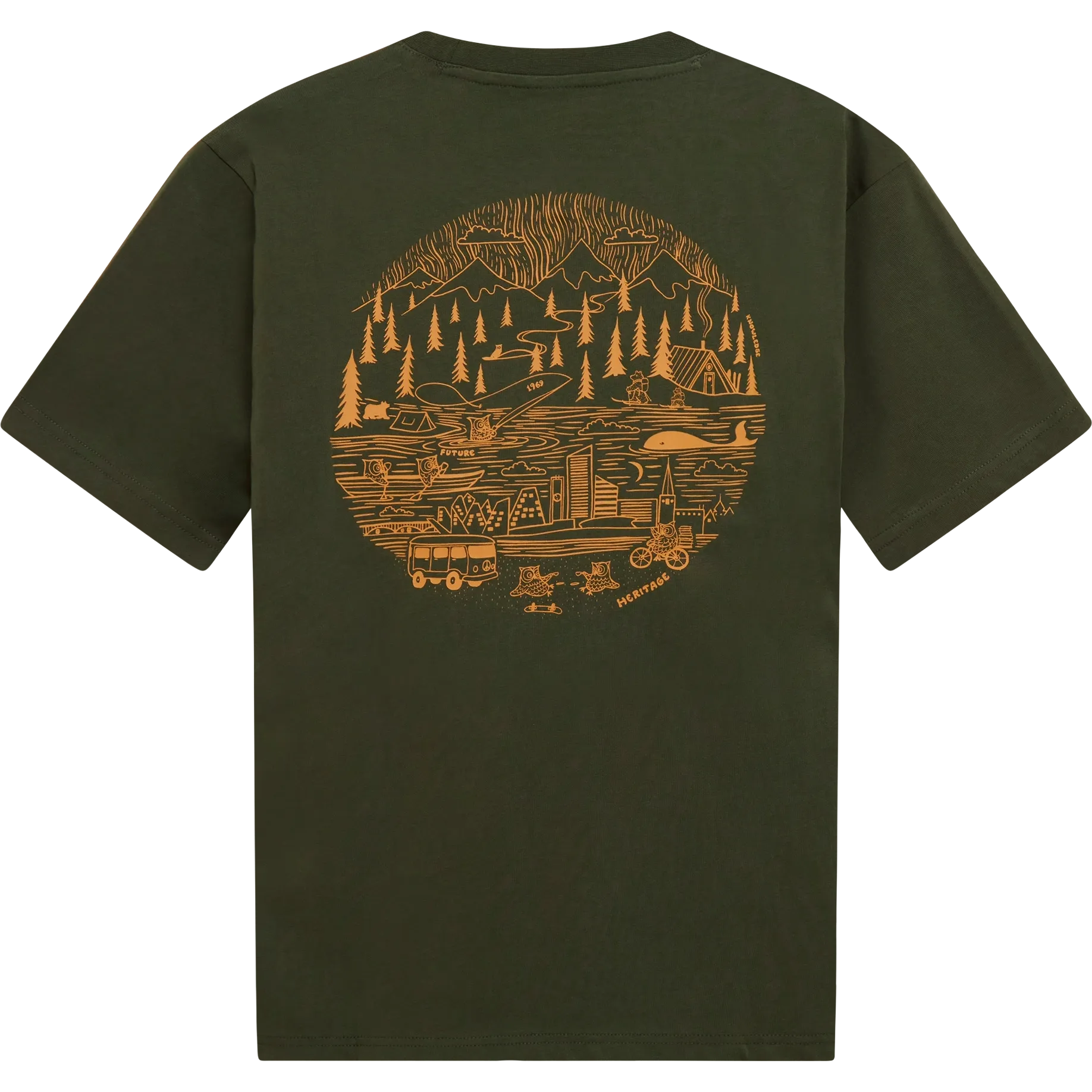 Back Print T-shirt Men