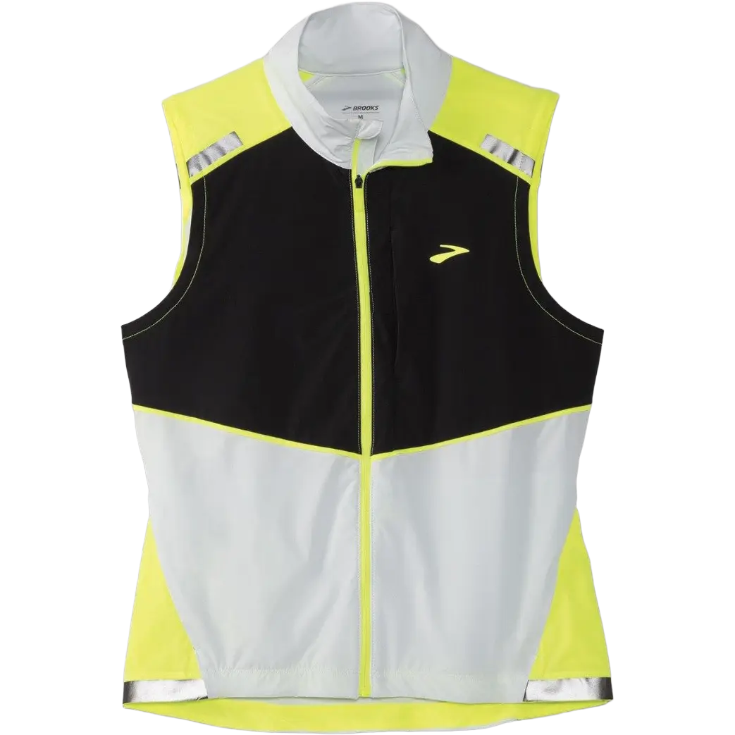 Brooks Carbonite Vest Women Løbevest - Icy Grey/Black/Nightlife - XS - Løbeveste
