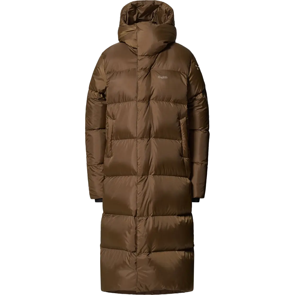 Haglöfs Long Down II Parka Women dunjakke - Teak Brown - S - Vinterjakker