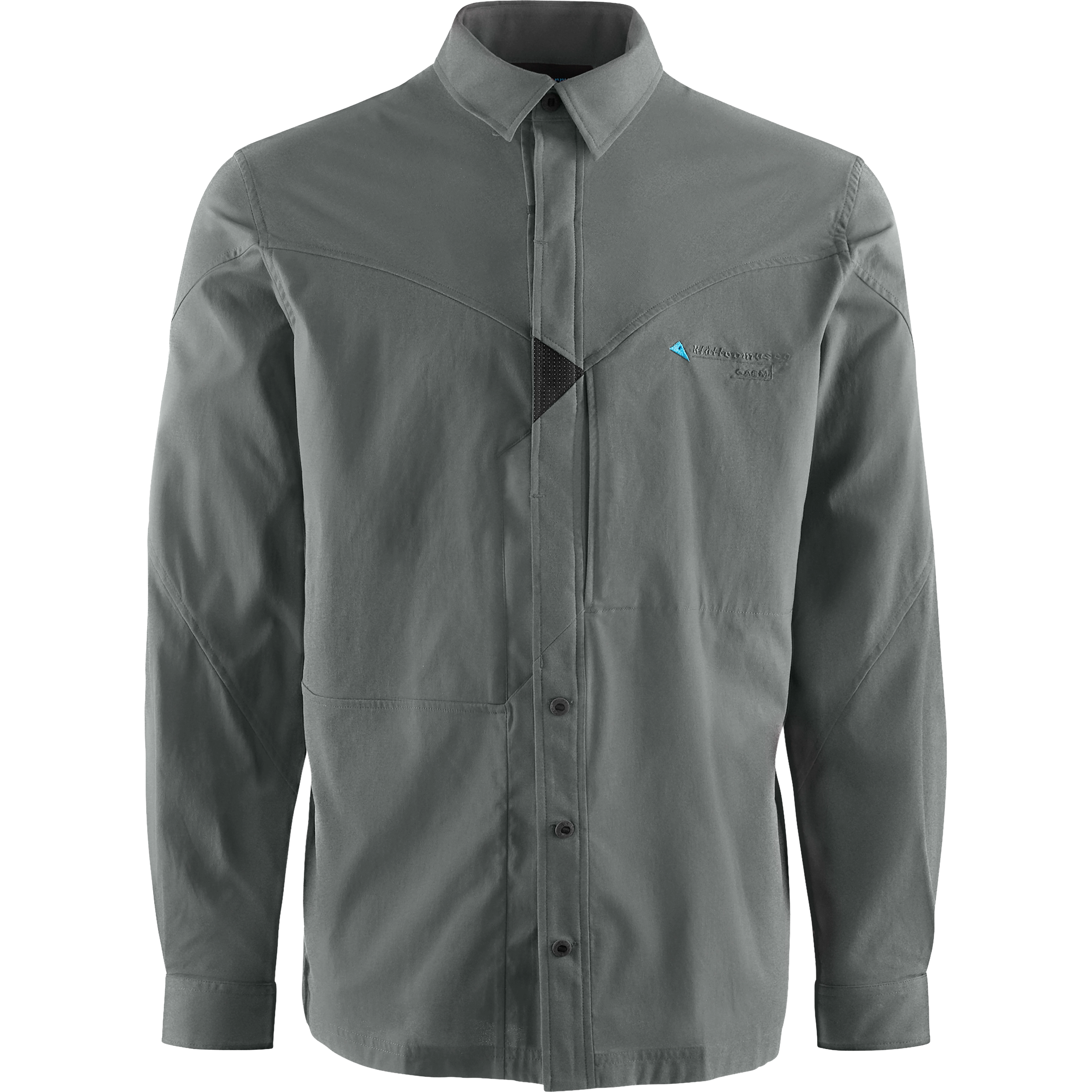 Klättermusen Garm LS Shirt Men skjorte - Teal Grey - M - Langærmet skjorter