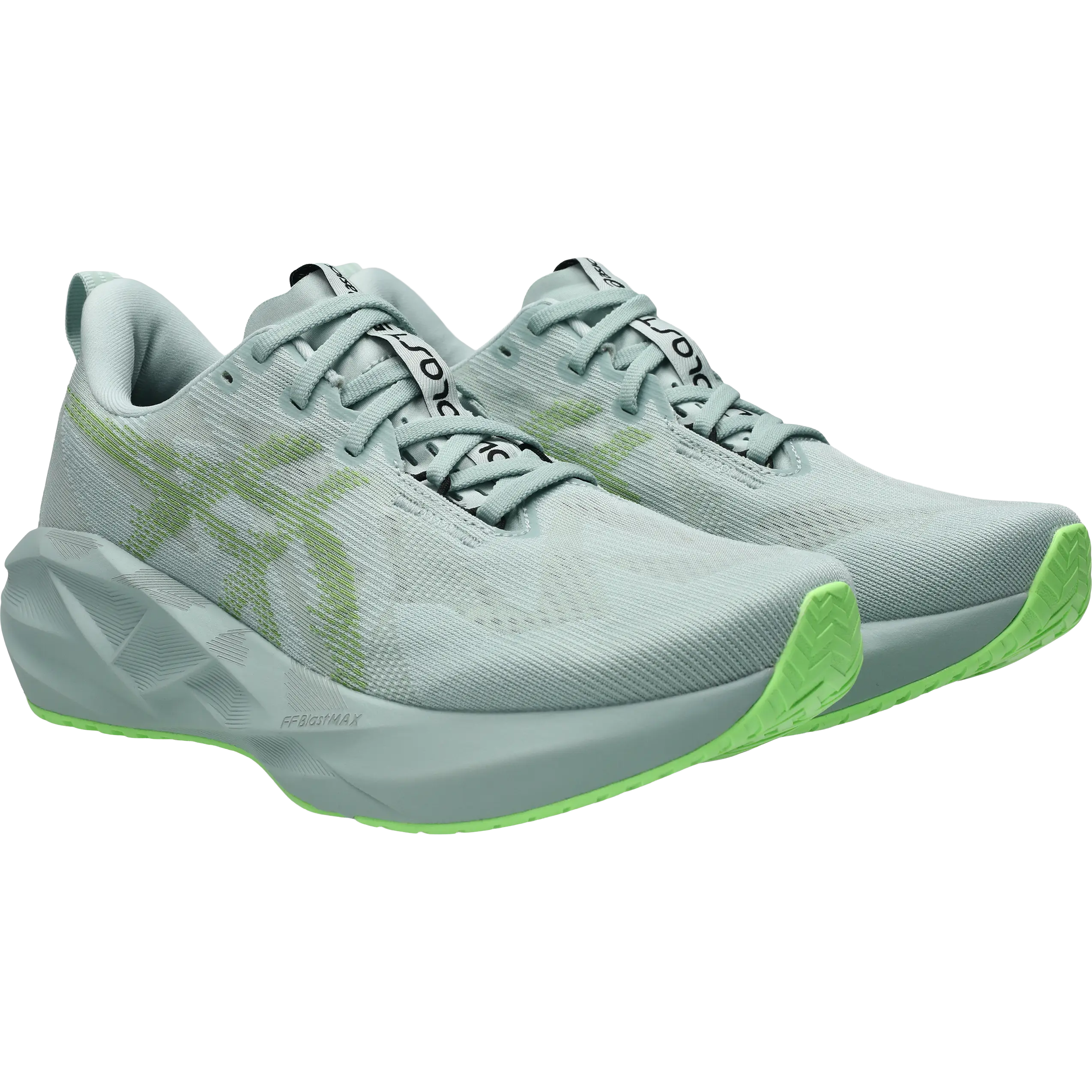 Asics Novablast 5 Men - Cold Moss/Light Orange - US11,5/UK10,5/46 - Allround løbesko