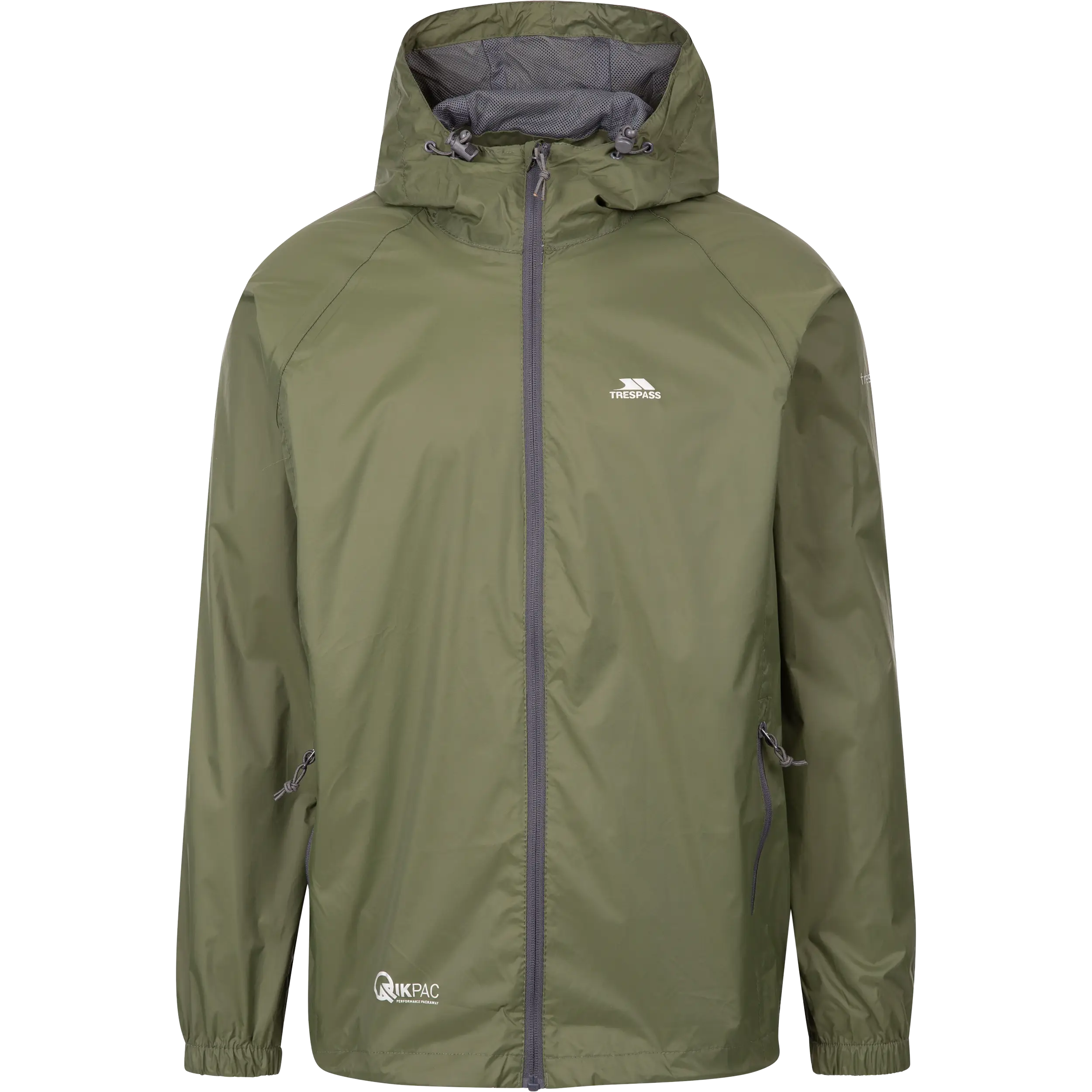 Trespass QIKPAC JACKET herreregnjakke - MOSS - XS - Regnjakker