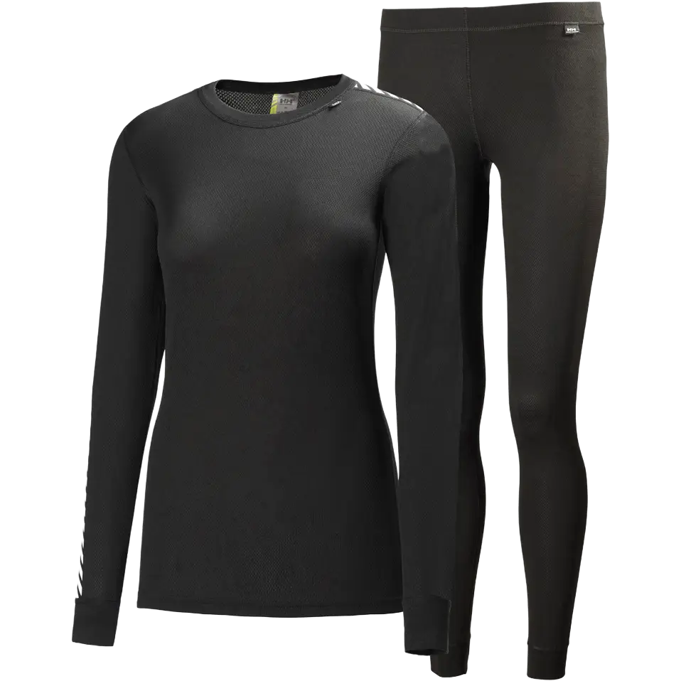 Helly Hansen HH Comfort Light Set Women undertøj - Black - L - Skiundertøj