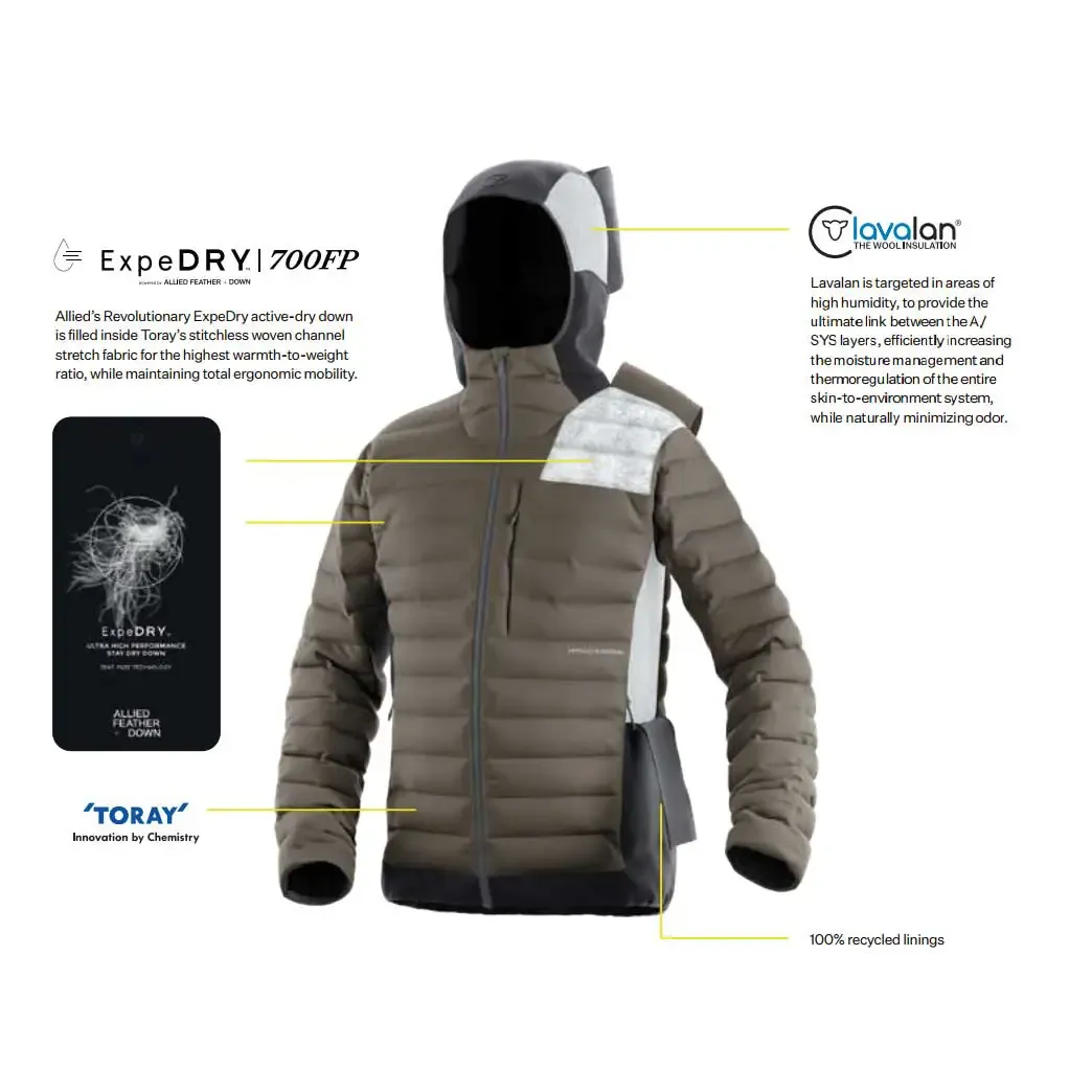 Divide Fusion Stretch Hoodie Men dunjakke
