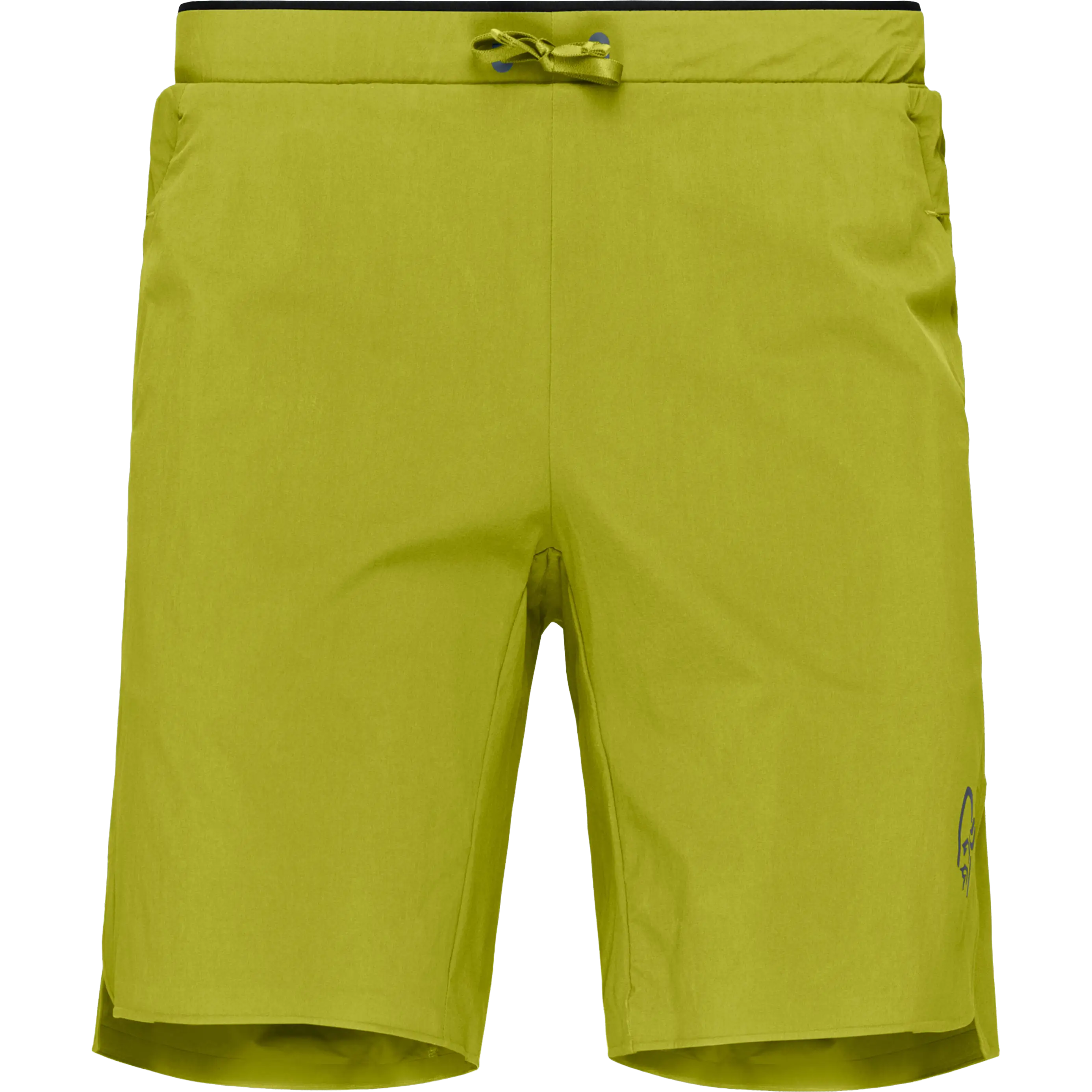 Norrøna Senja Flex1 9'' Shorts Men løbeshort - Golden Lime - M - Løbeshorts