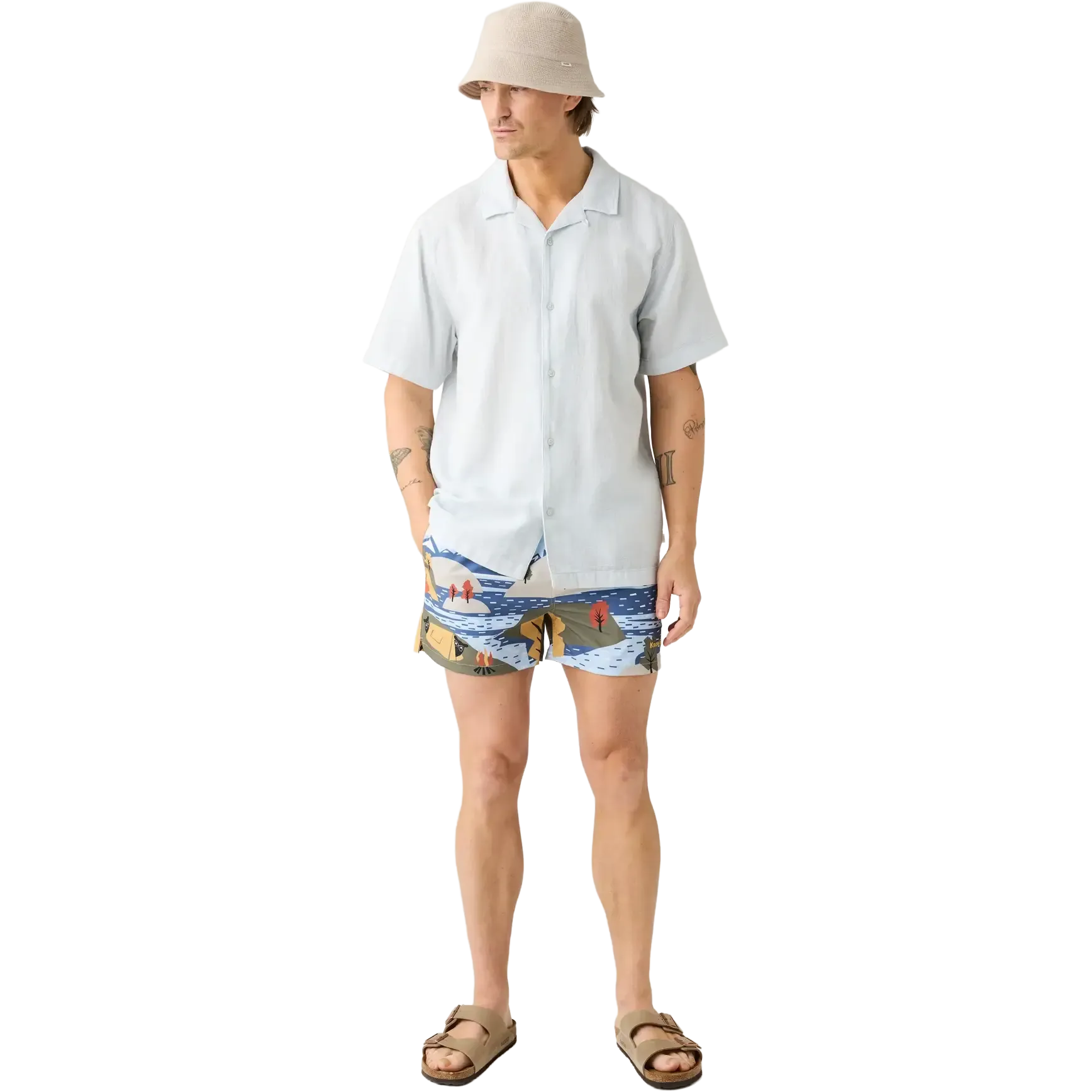 Stretch Landscape AOP Swimshorts Men