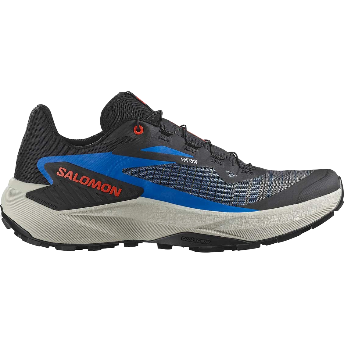 Salomon Genesis Men - Black/French Blue/Cherry Tomat - UK 11/EU 46 - Trailsko