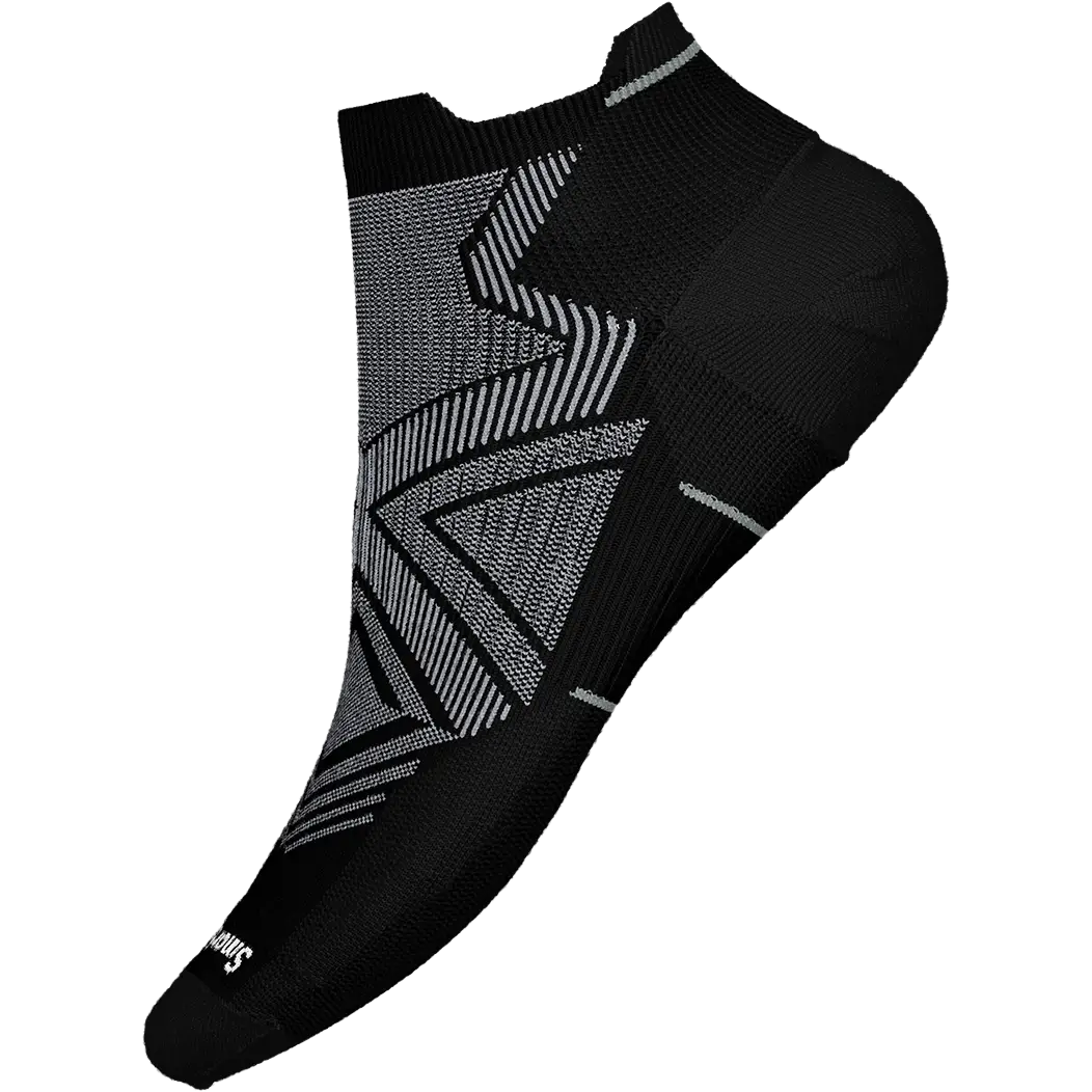 Smartwool Run Zero Cushion Low Ankle uldsokker - Black - M