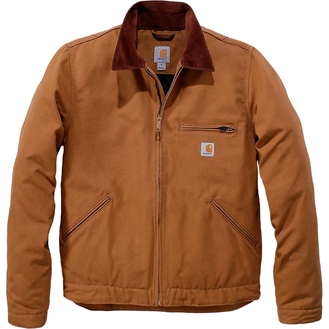 Carhartt Duck Detroit Jacket Men herrejakke - Carhartt Brown - S - Overgangsjakker