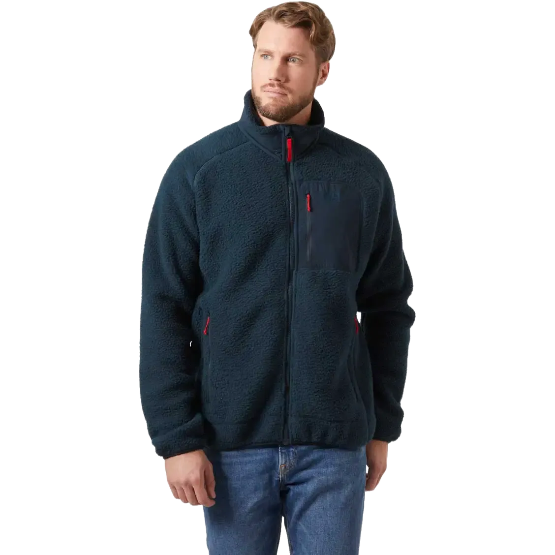 Panorama Pile Block Jacket Men fleece