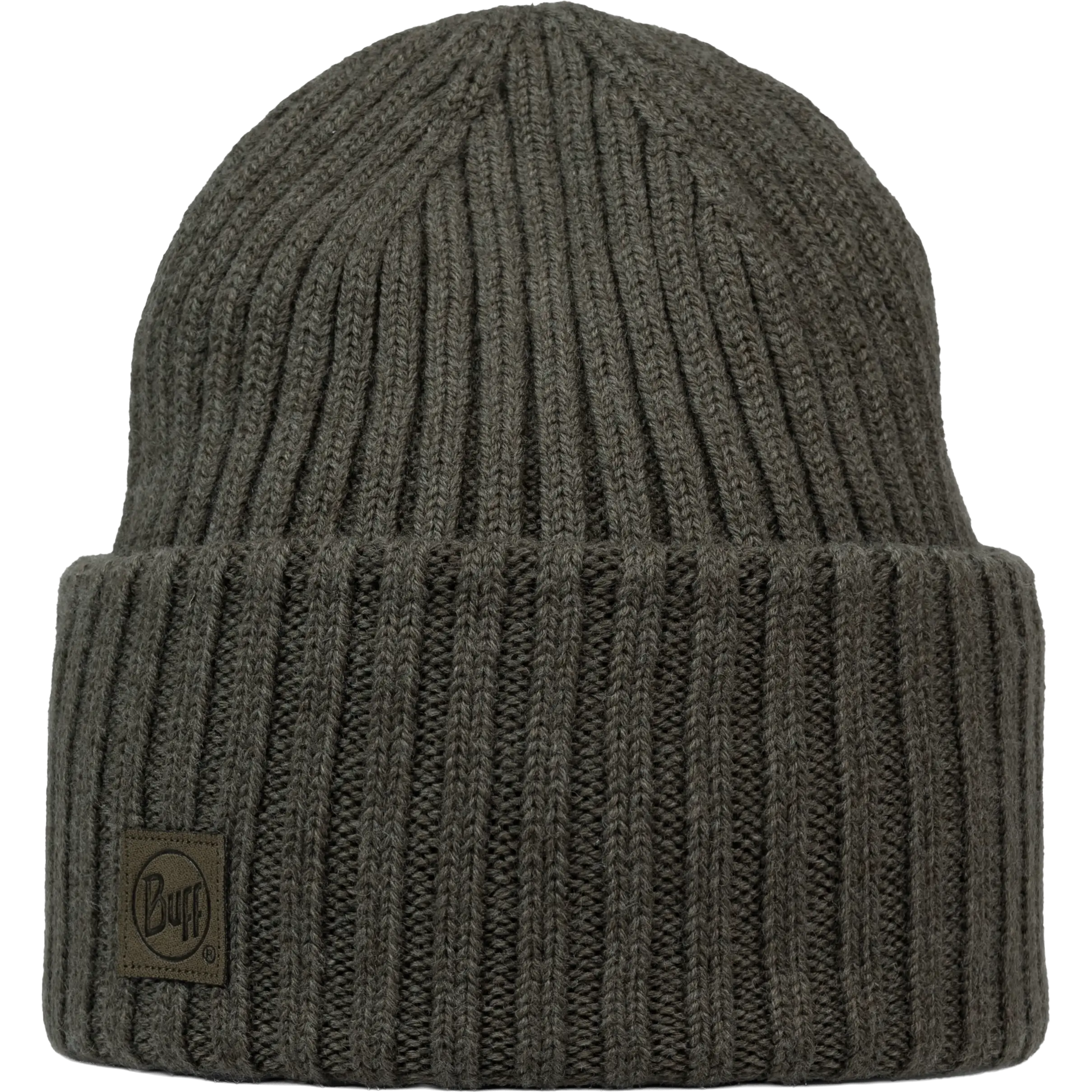 Buff Knitted Beanie - Erviny Bark - One size - Huer