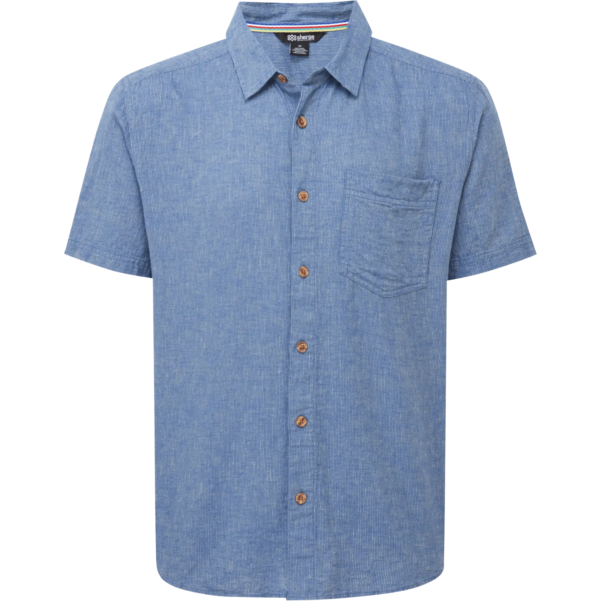 Sherpa Habba SS Shirt Men - Seaport - M - Kortærmet skjorter