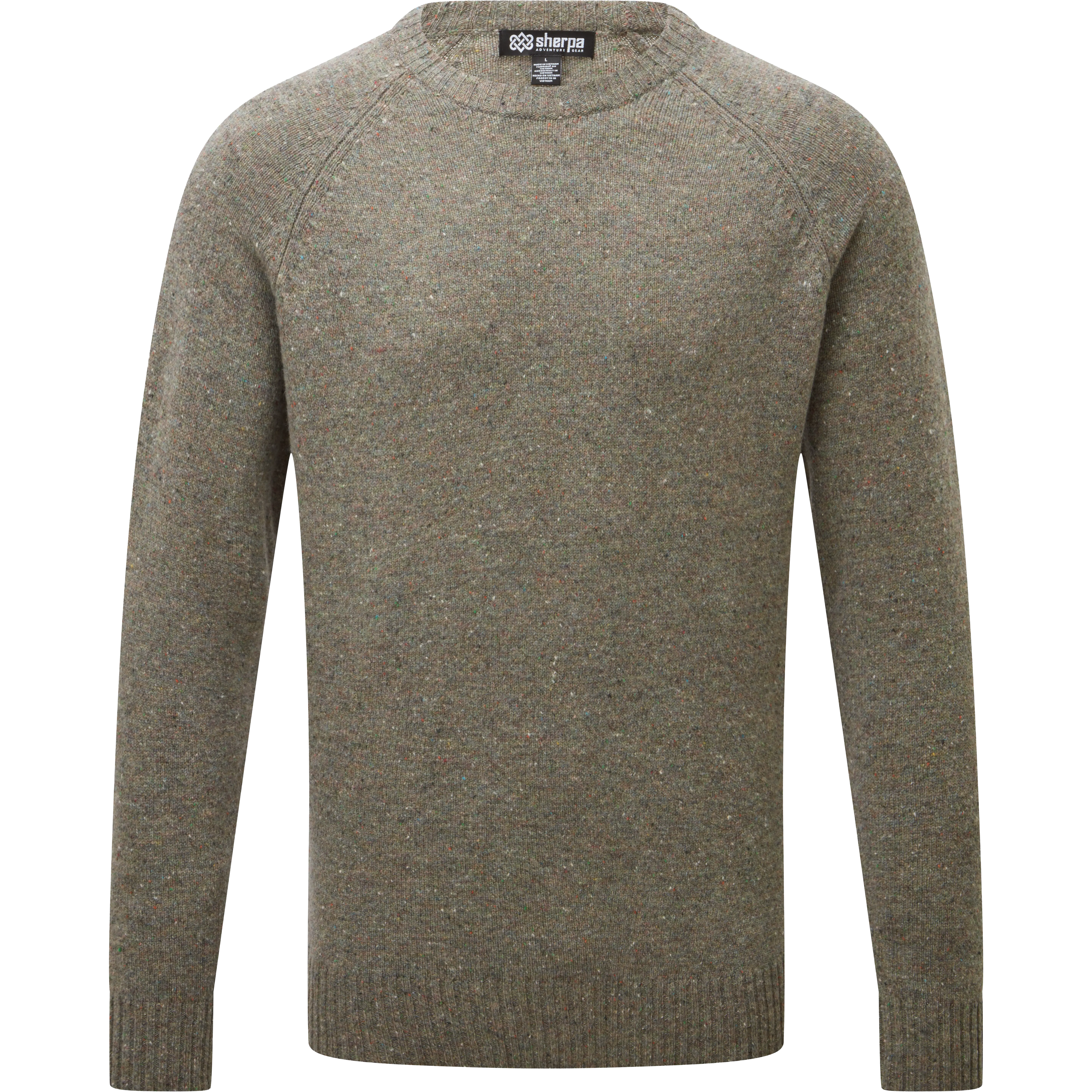 Sherpa KANGTEGA CREW SWEATER herresweater - Sage - M - Striktrøjer
