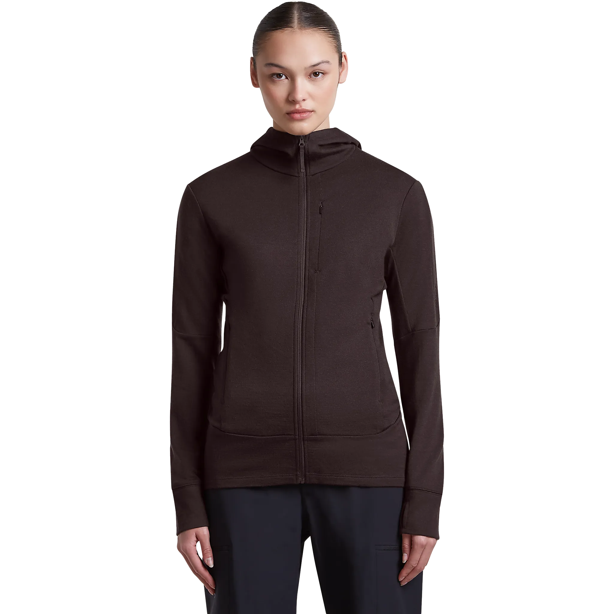 Quantum IV LS Zip Hood Women uldtrøje