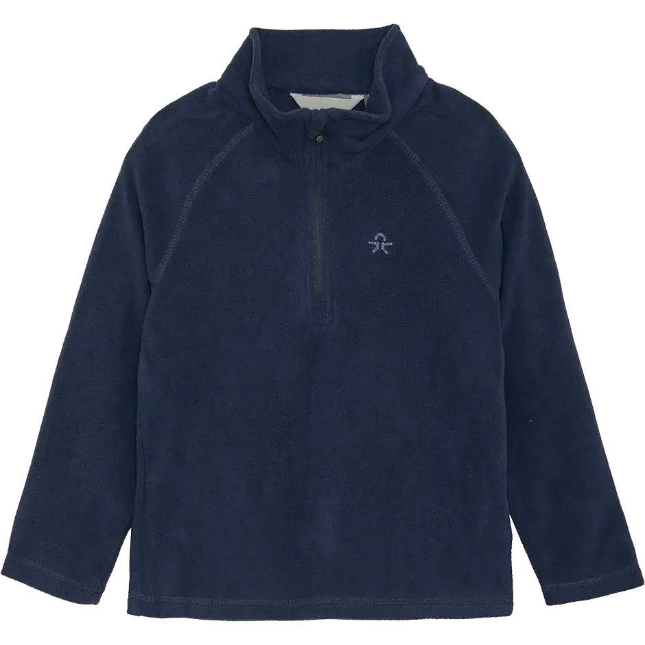Color Kids Fleece Pulli - Total Eclipse - 98 - Fleecetrøjer til børn