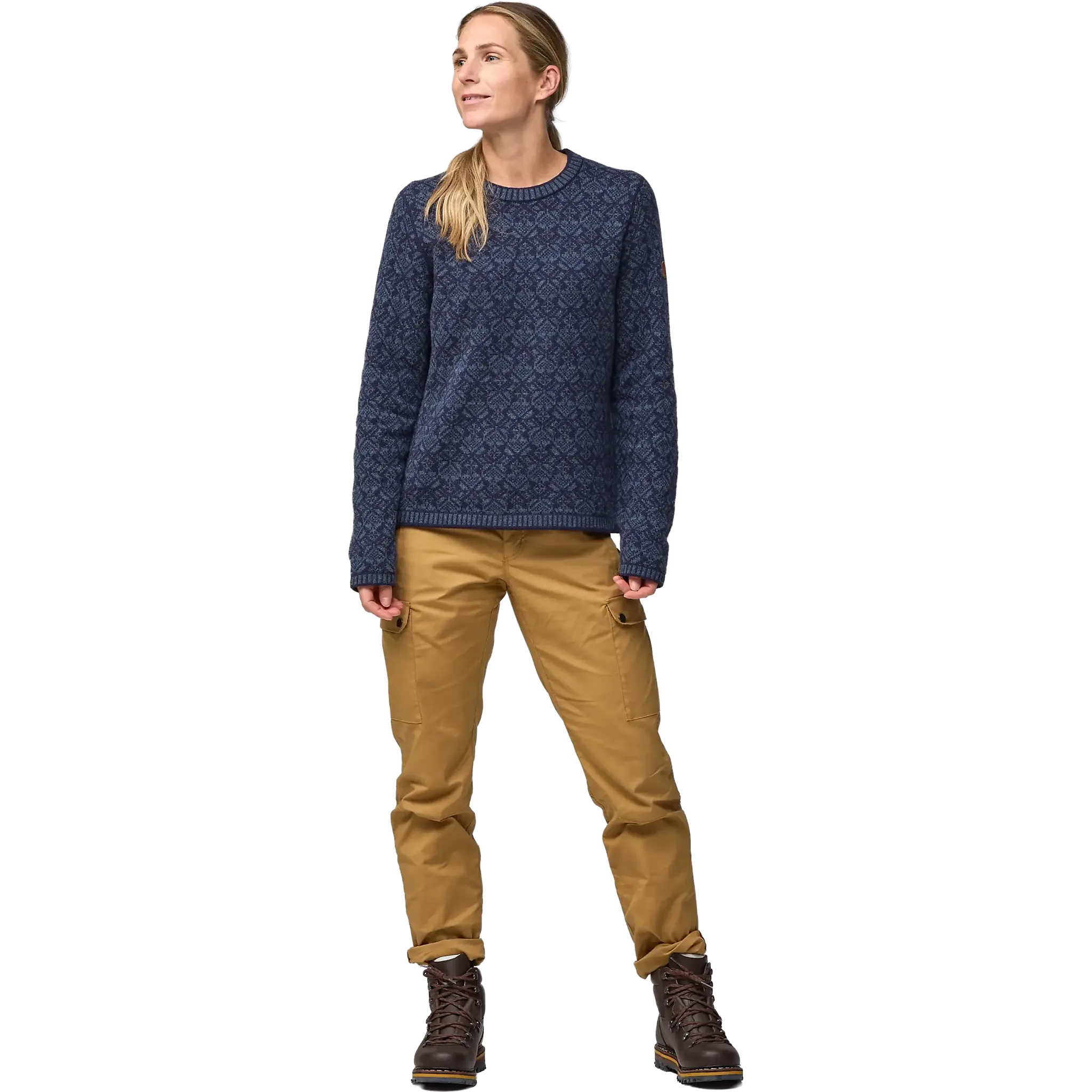 Snow Round Neck Sweater Women uldtrøje
